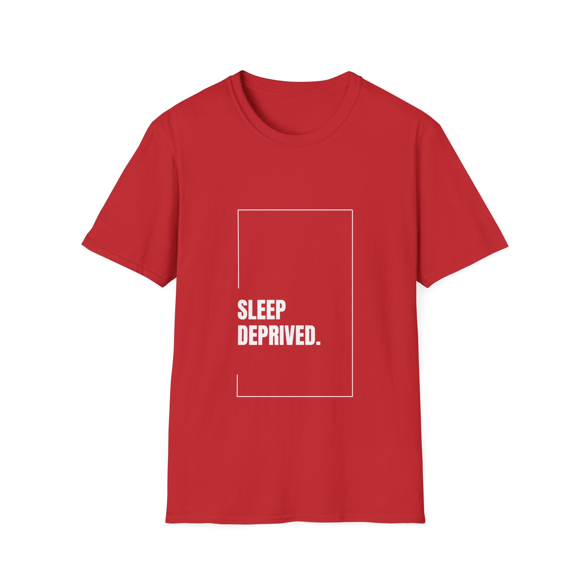 T-Shirt — "Sleep Deprived." Minimalist Graphic Tee for Night Owls