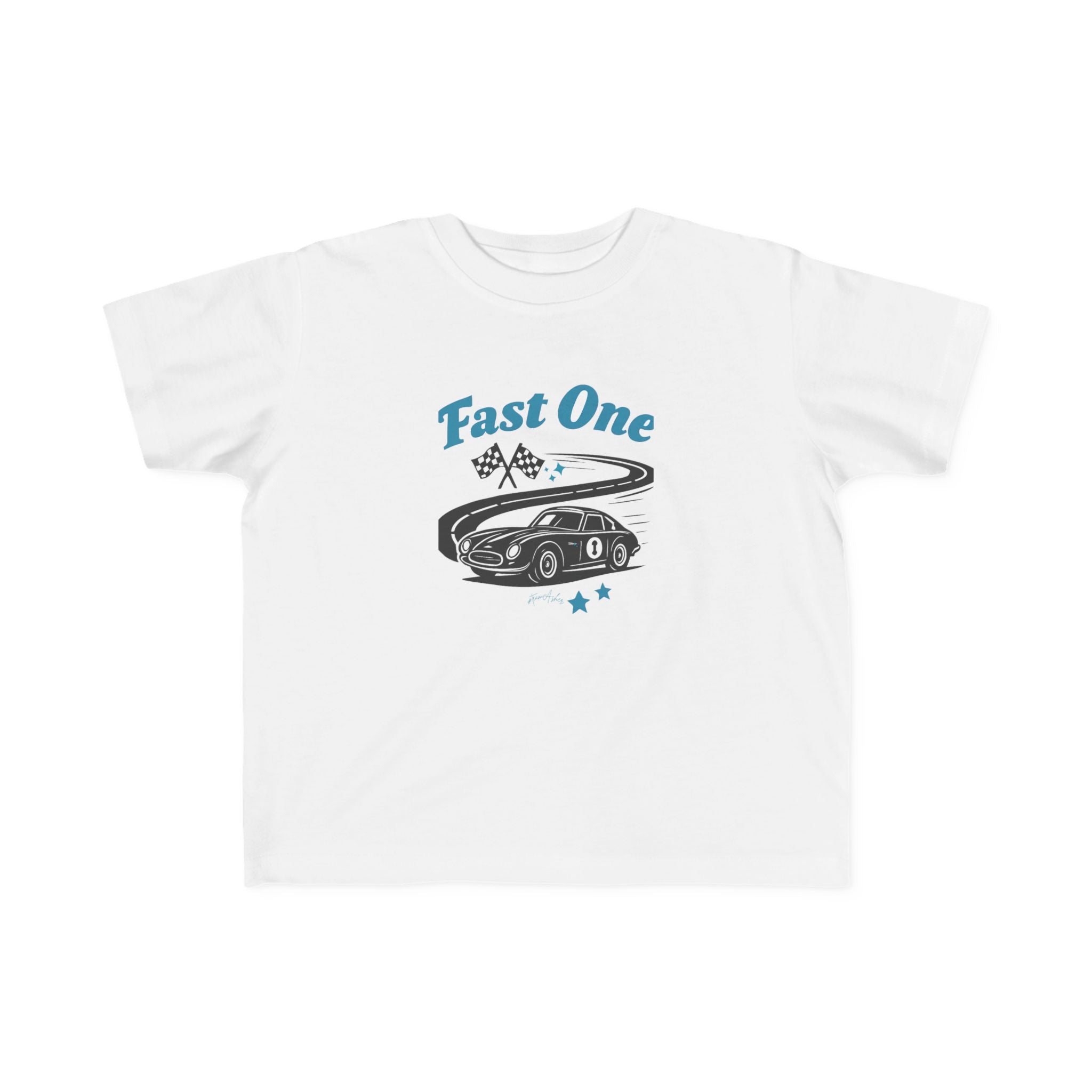 Toddler Tee — "Fast One" Race Car Graphic