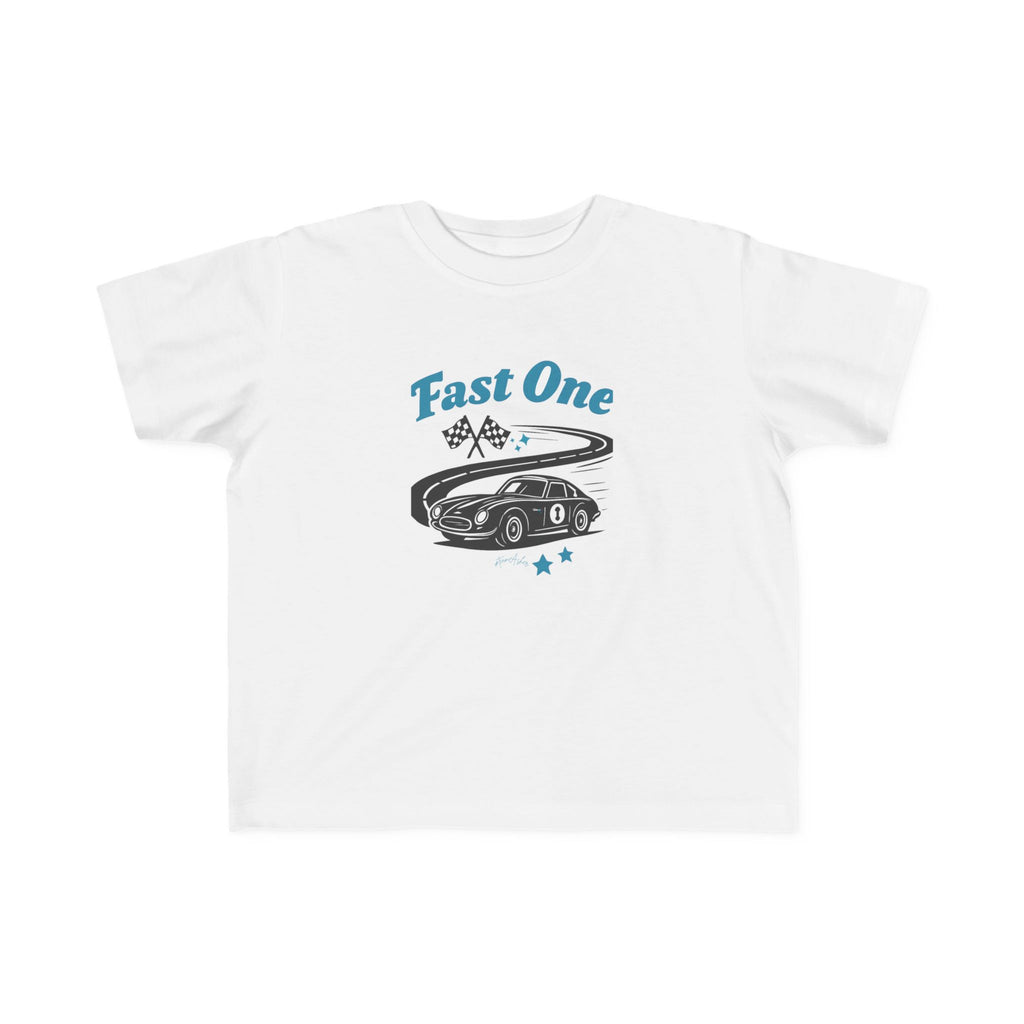 Toddler Tee — "Fast One" Race Car Graphic