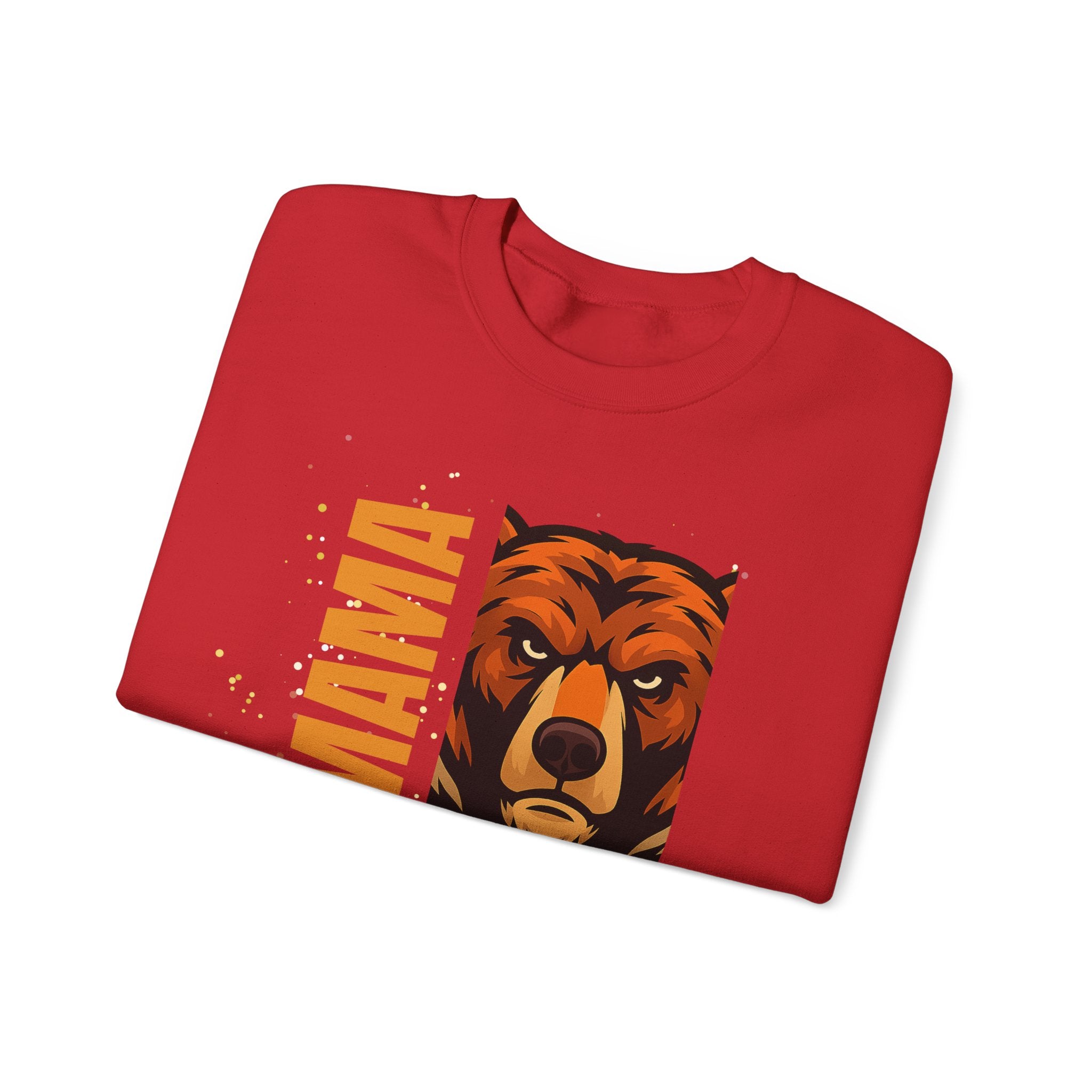 Mama Bear Sweatshirt — Bold Bear Head Graphic Crewneck