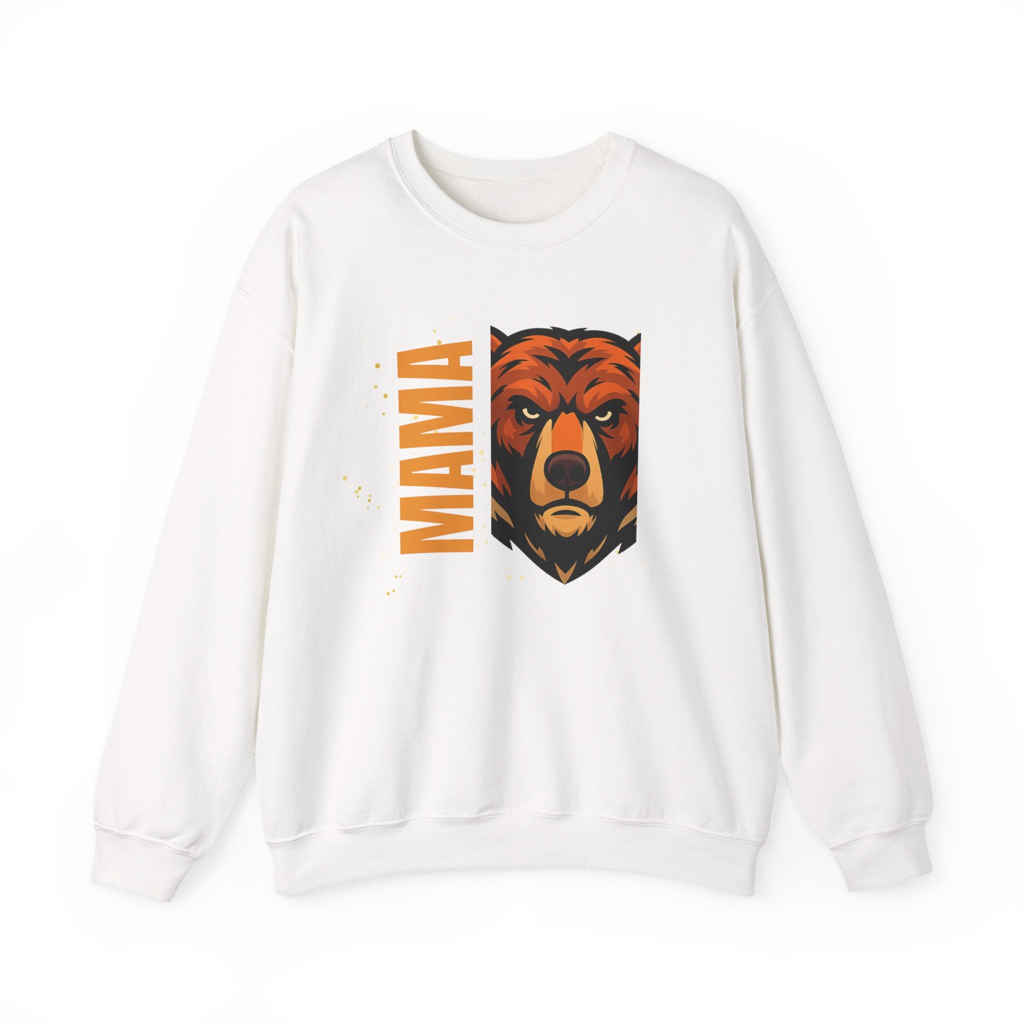 Mama Bear Sweatshirt — Bold Bear Head Graphic Crewneck