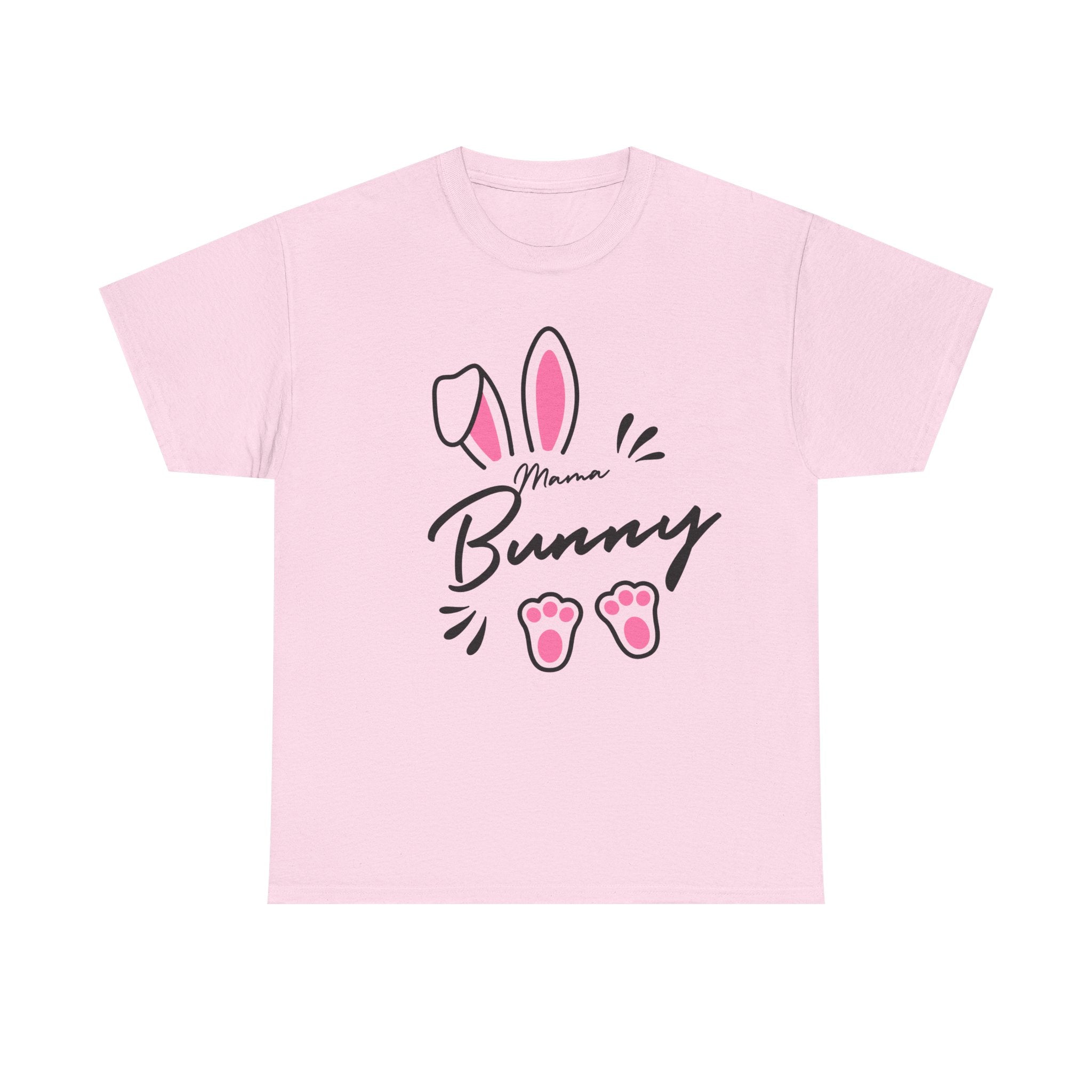 Mama Bunny T-Shirt — Cute Easter Mom Tee with Bunny Ears & Paws