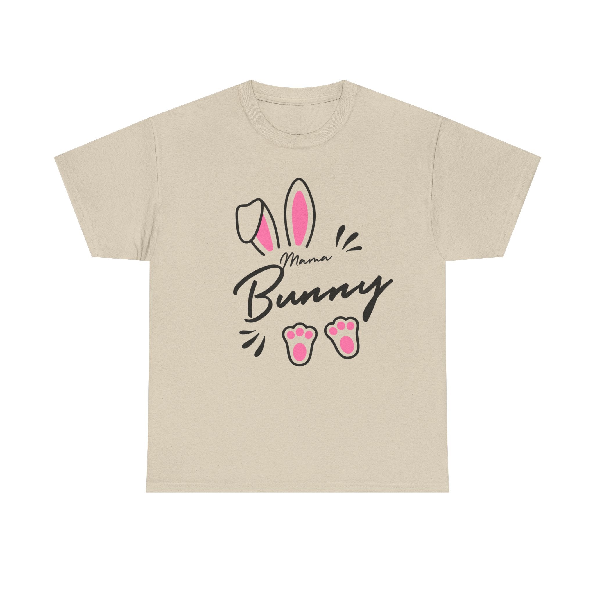 Mama Bunny T-Shirt — Cute Easter Mom Tee with Bunny Ears & Paws