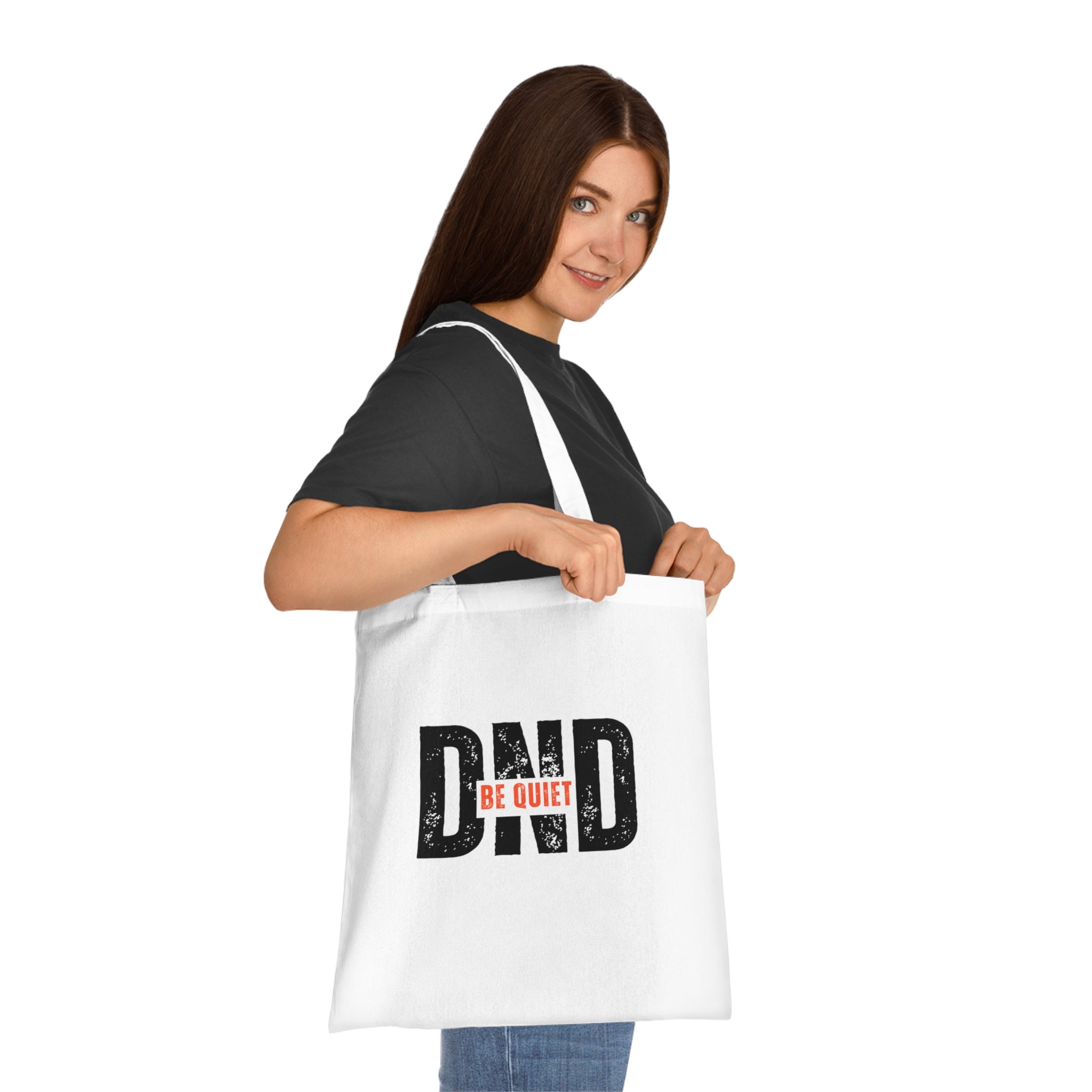 DND 'Be Quiet' Cotton Tote Bag