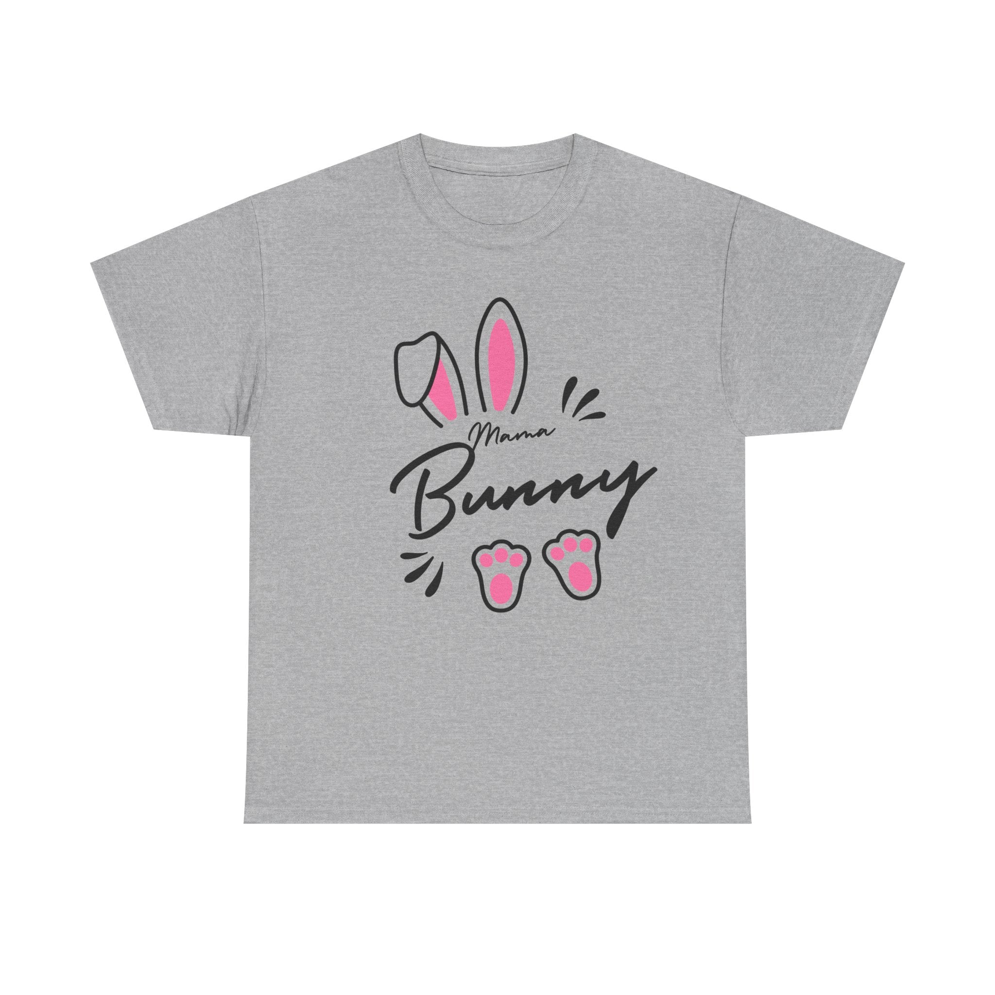 Mama Bunny T-Shirt — Cute Easter Mom Tee with Bunny Ears & Paws
