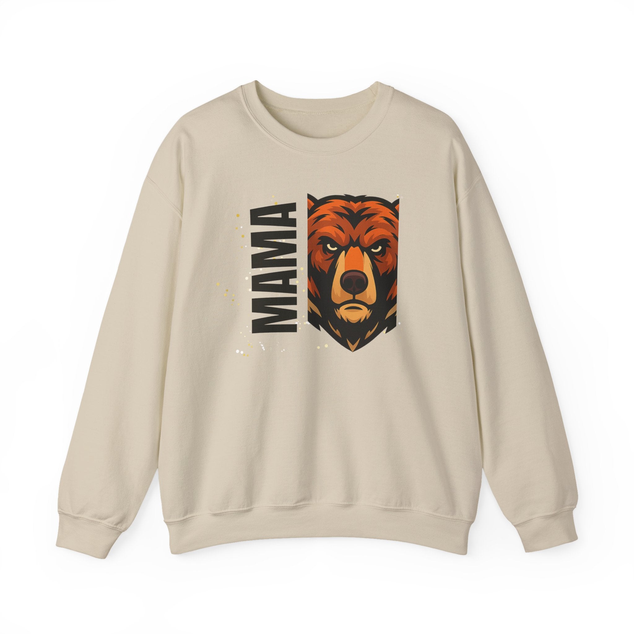 Mama Bear Sweatshirt — Bold Bear Graphic Crewneck for Moms