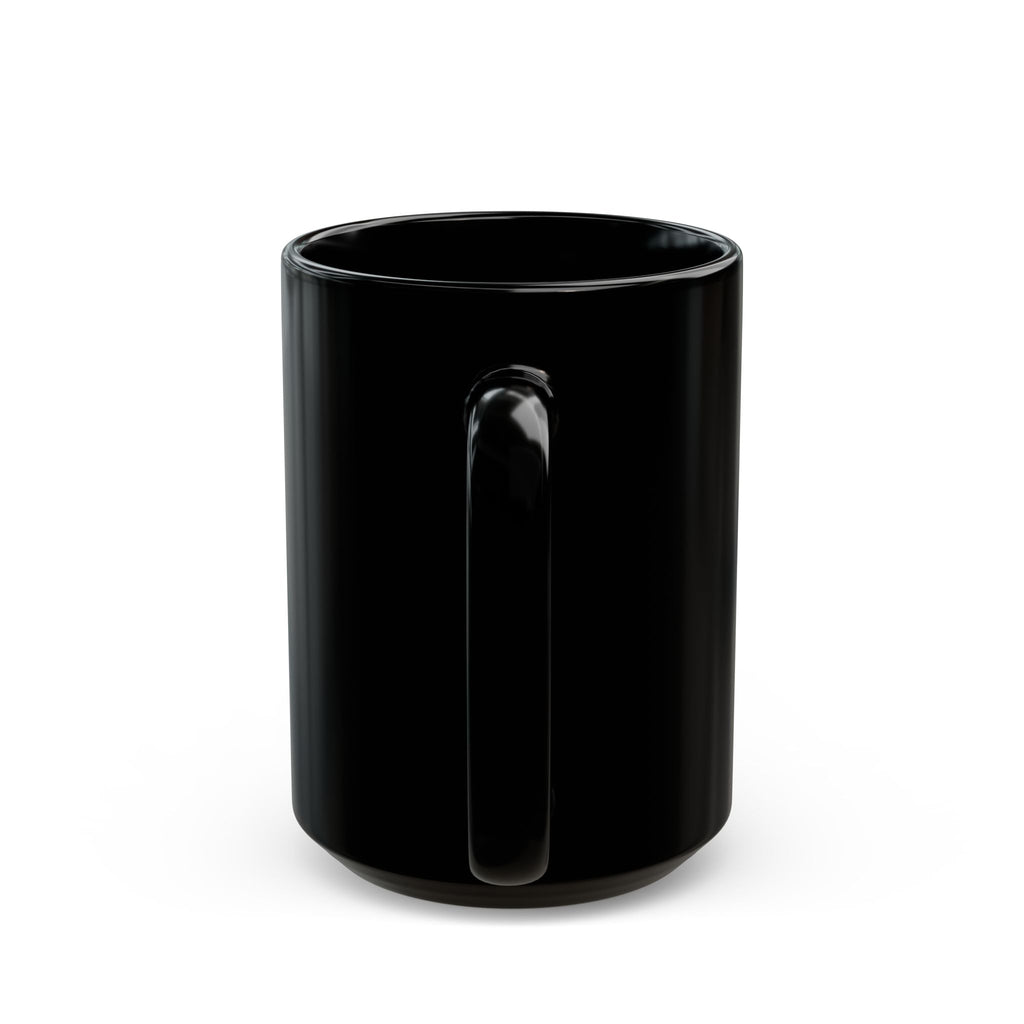 Be Quiet Mug — Black Coffee Cup with Minimalist Bold Text (11oz & 15oz)