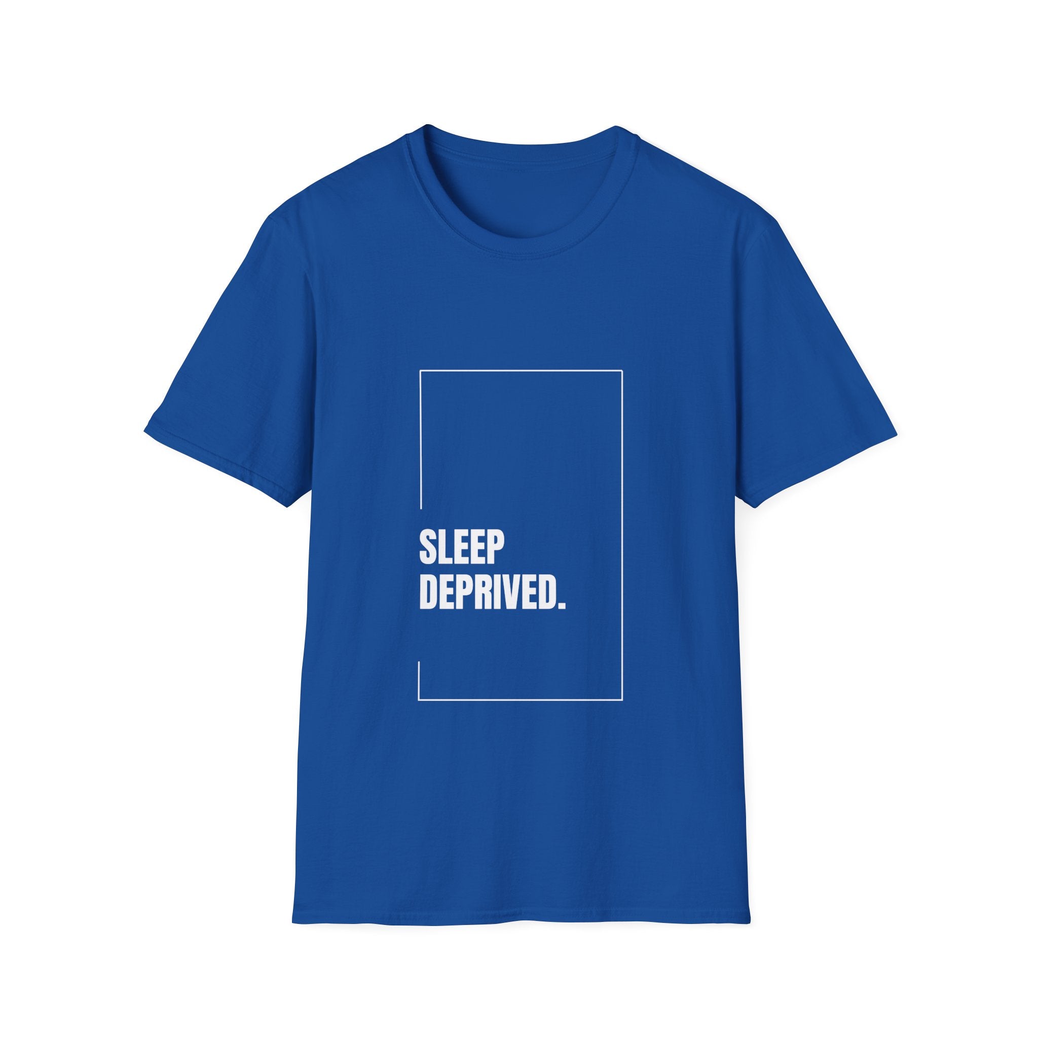 T-Shirt — "Sleep Deprived." Minimalist Graphic Tee for Night Owls