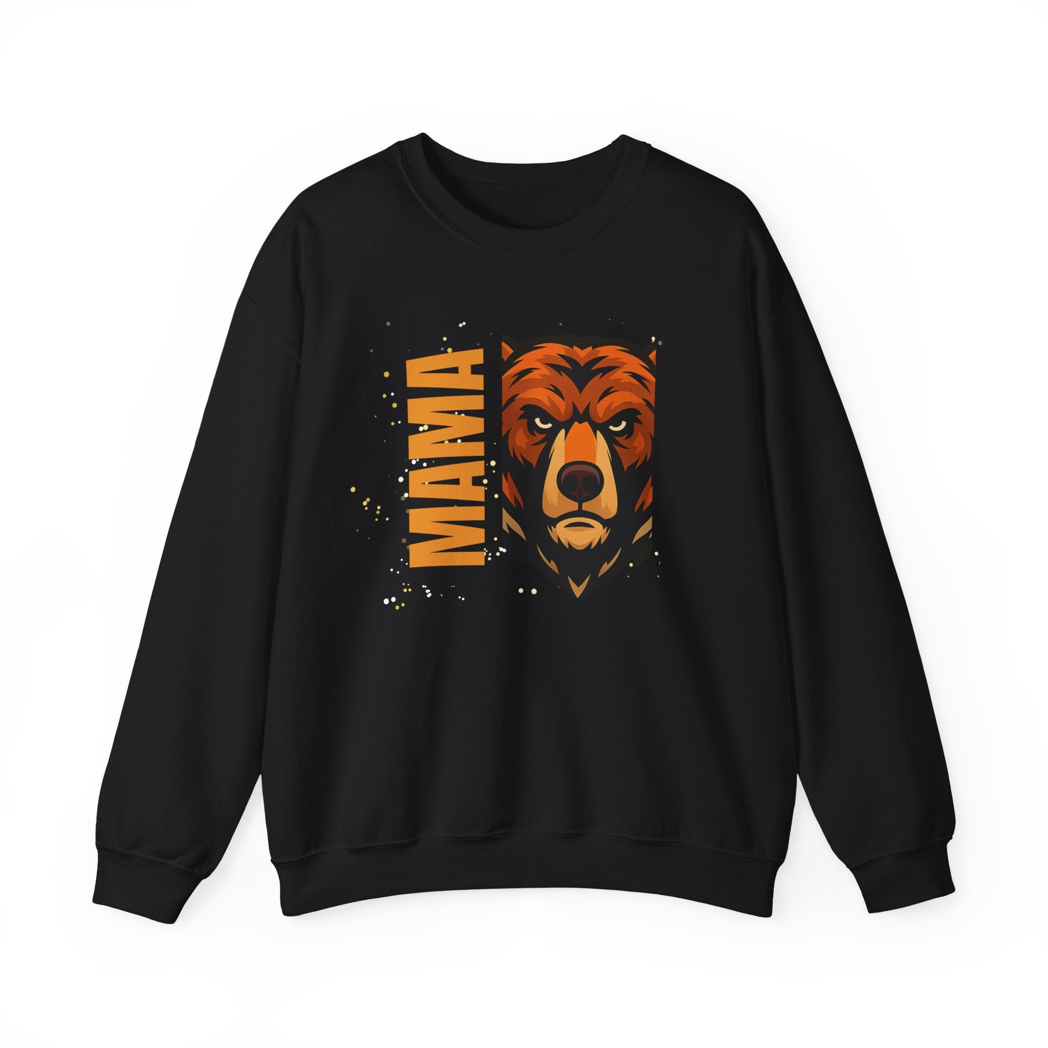 Mama Bear Sweatshirt — Bold Bear Head Graphic Crewneck