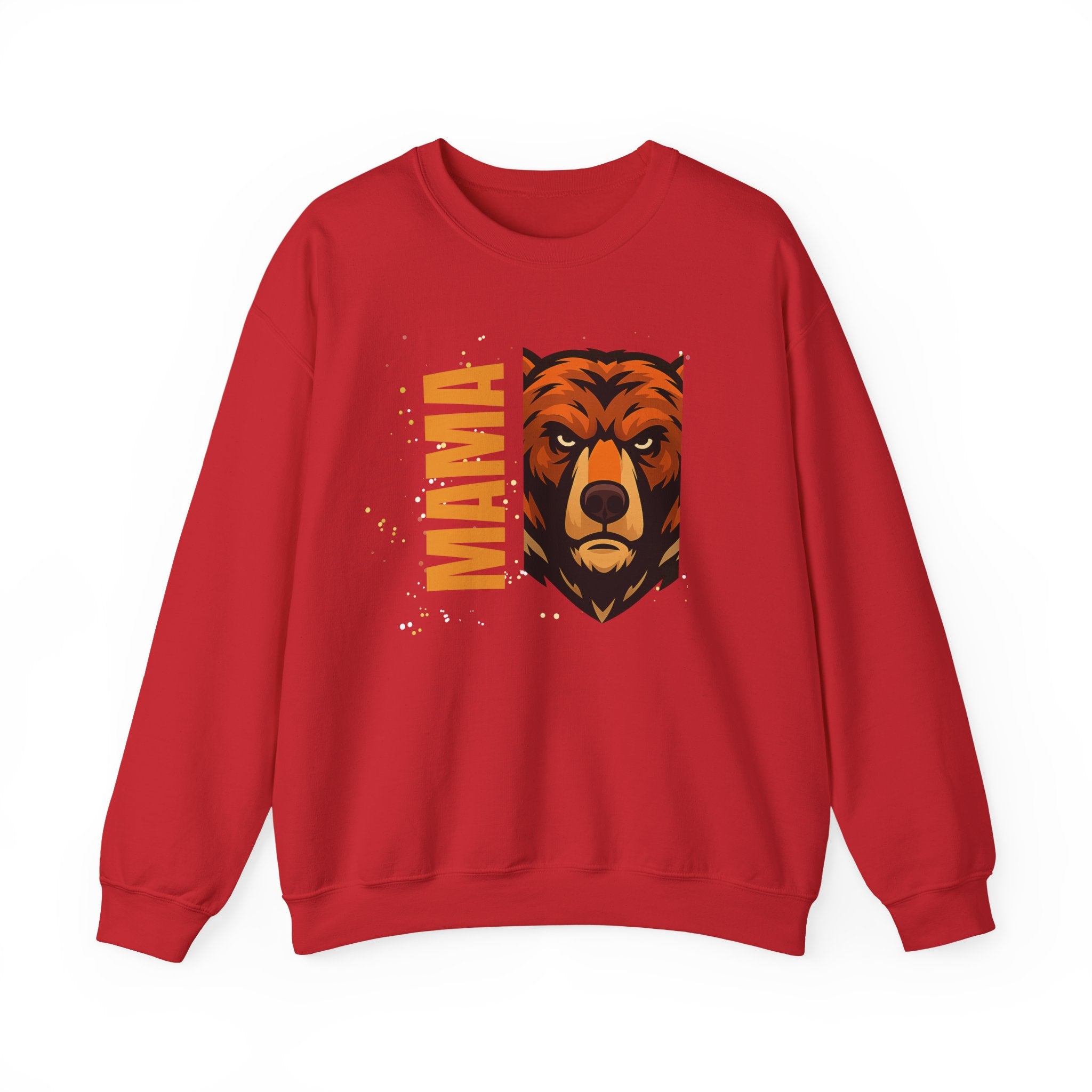 Mama Bear Sweatshirt — Bold Bear Head Graphic Crewneck