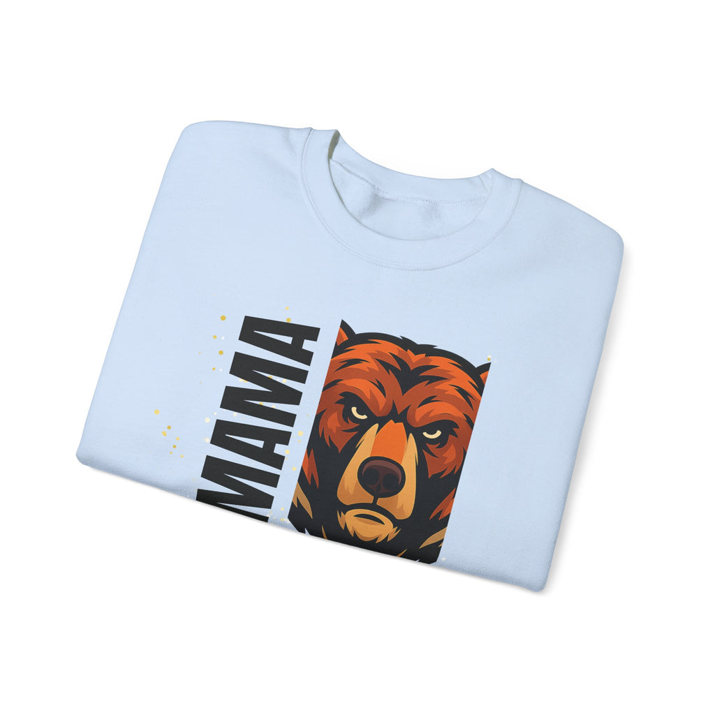 Mama Bear Sweatshirt — Bold Bear Graphic Crewneck for Moms