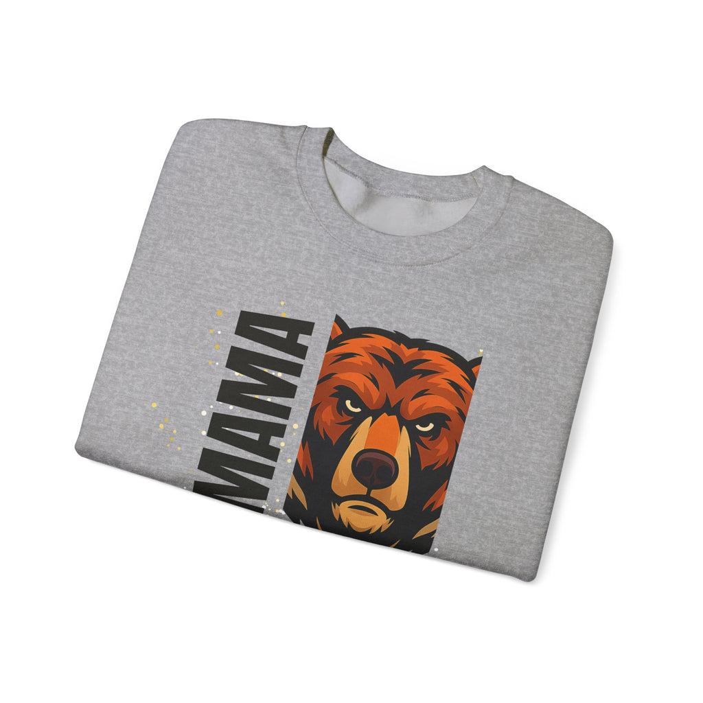 Mama Bear Sweatshirt — Bold Bear Graphic Crewneck for Moms