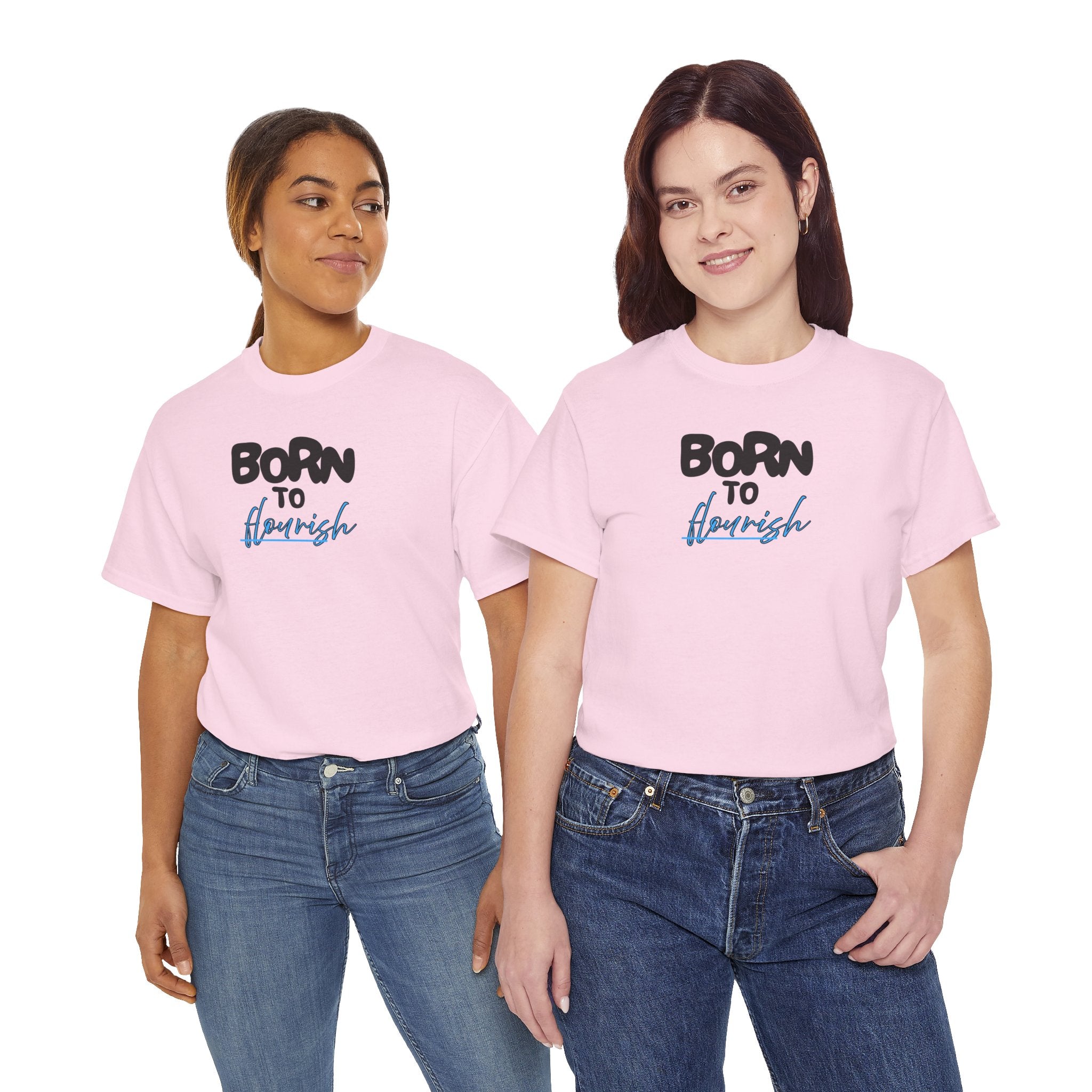 Born to Flourish Tee – Inspirational Graphic T-Shirt