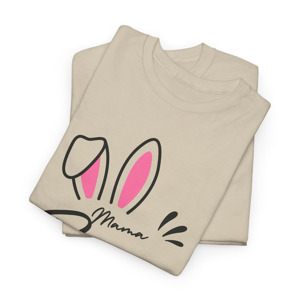 Mama Bunny T-Shirt — Cute Easter Mom Tee with Bunny Ears & Paws