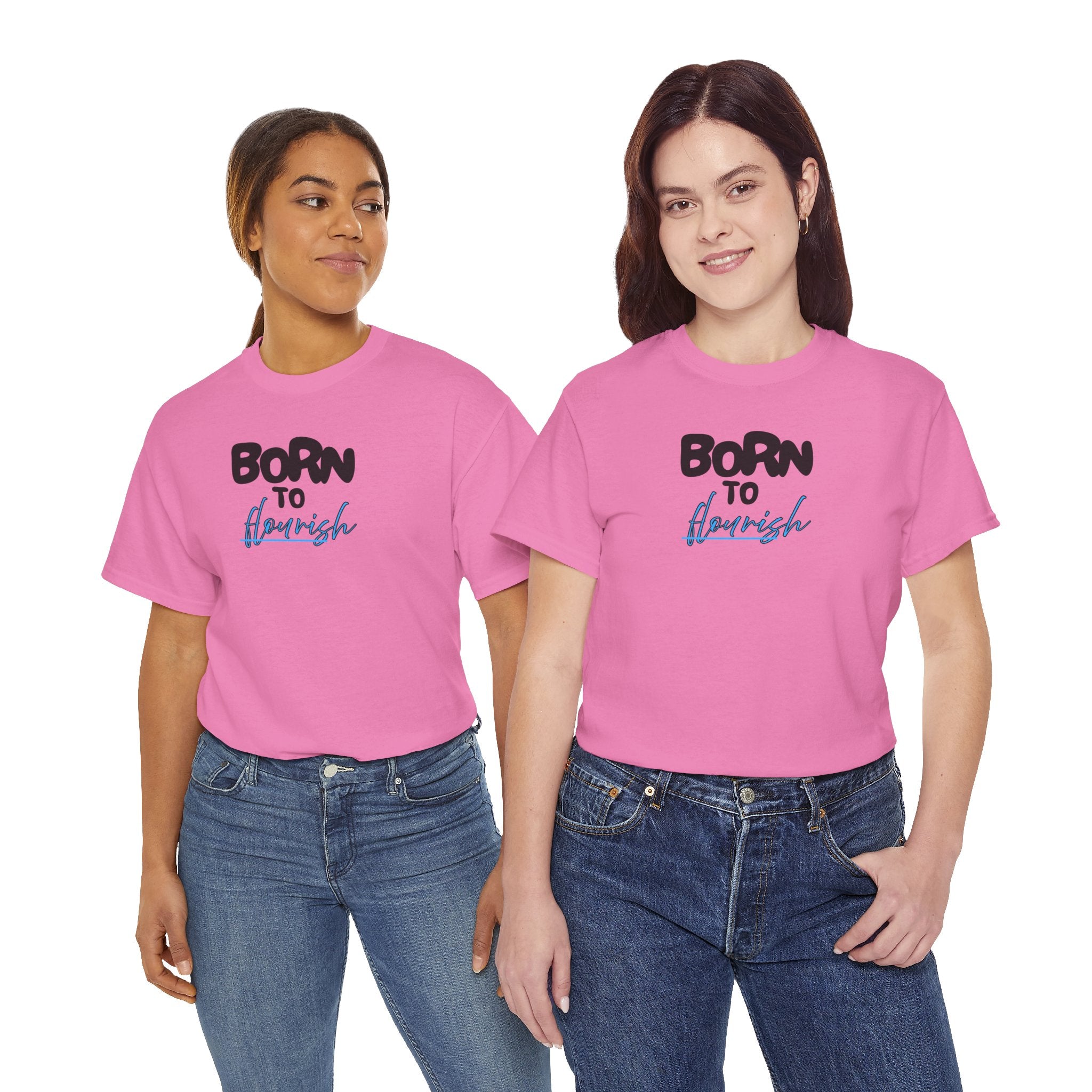 Born to Flourish Tee – Inspirational Graphic T-Shirt