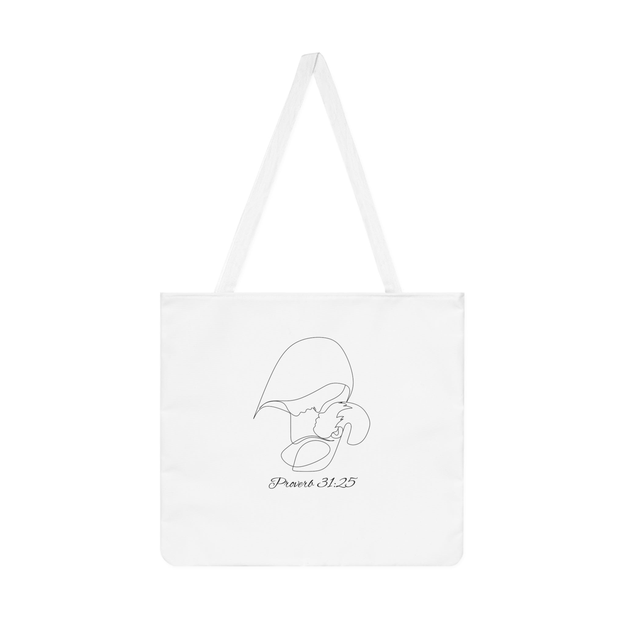 Mom & Newborn Scripture Shoulder Tote Bag