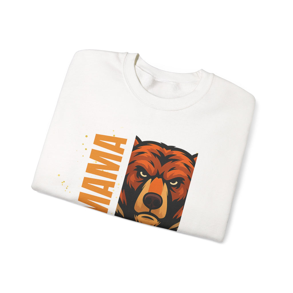 Mama Bear Sweatshirt — Bold Bear Head Graphic Crewneck