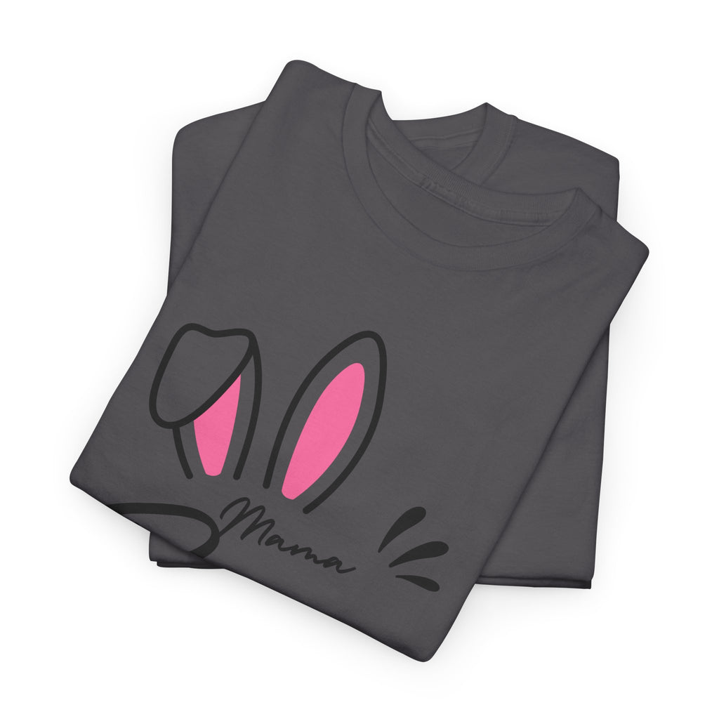 Mama Bunny T-Shirt — Cute Easter Mom Tee with Bunny Ears & Paws