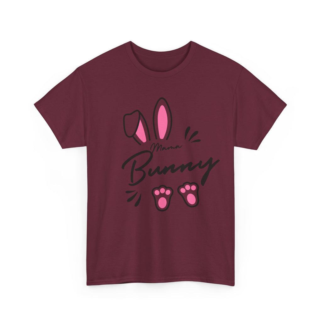 Mama Bunny T-Shirt — Cute Easter Mom Tee with Bunny Ears & Paws