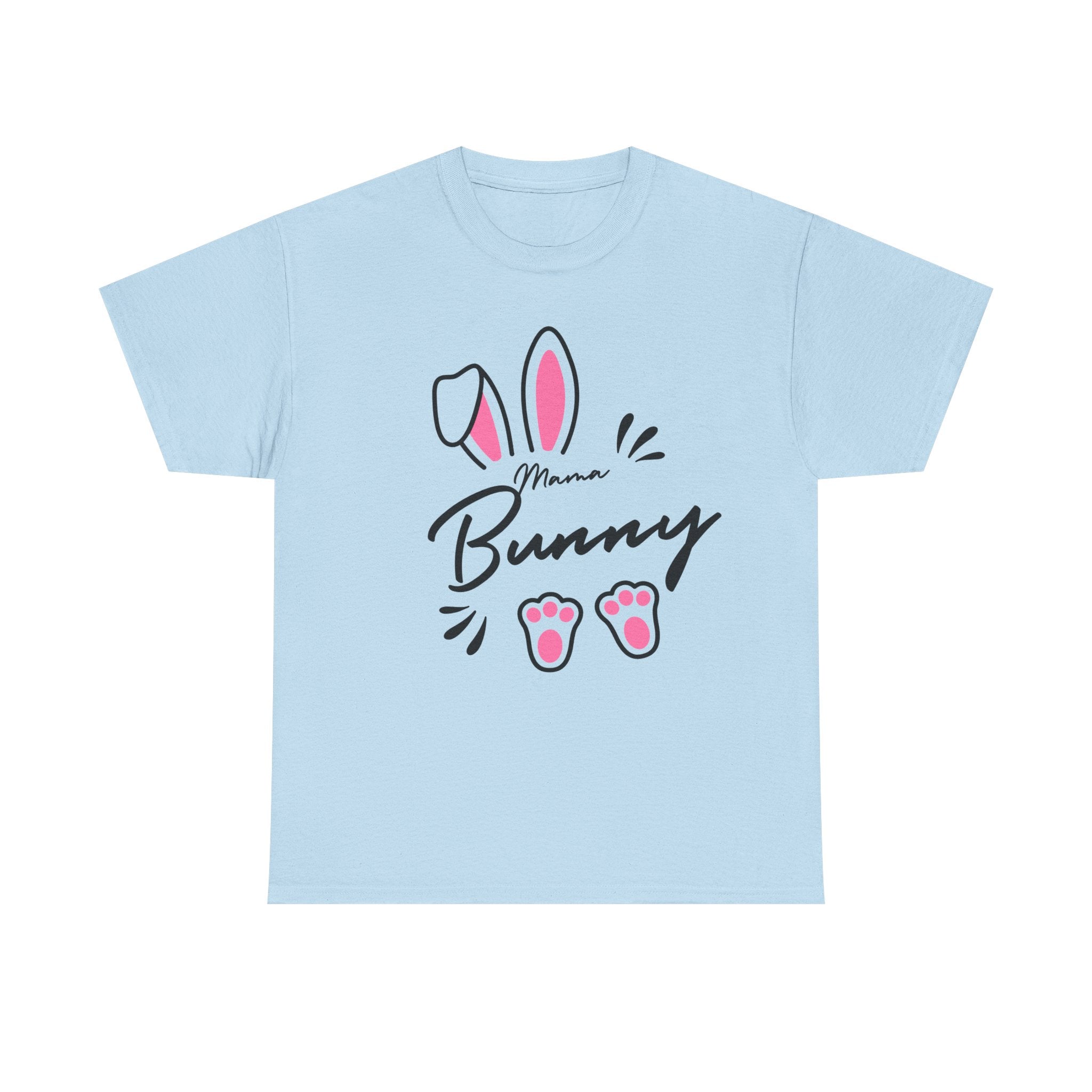 Mama Bunny T-Shirt — Cute Easter Mom Tee with Bunny Ears & Paws