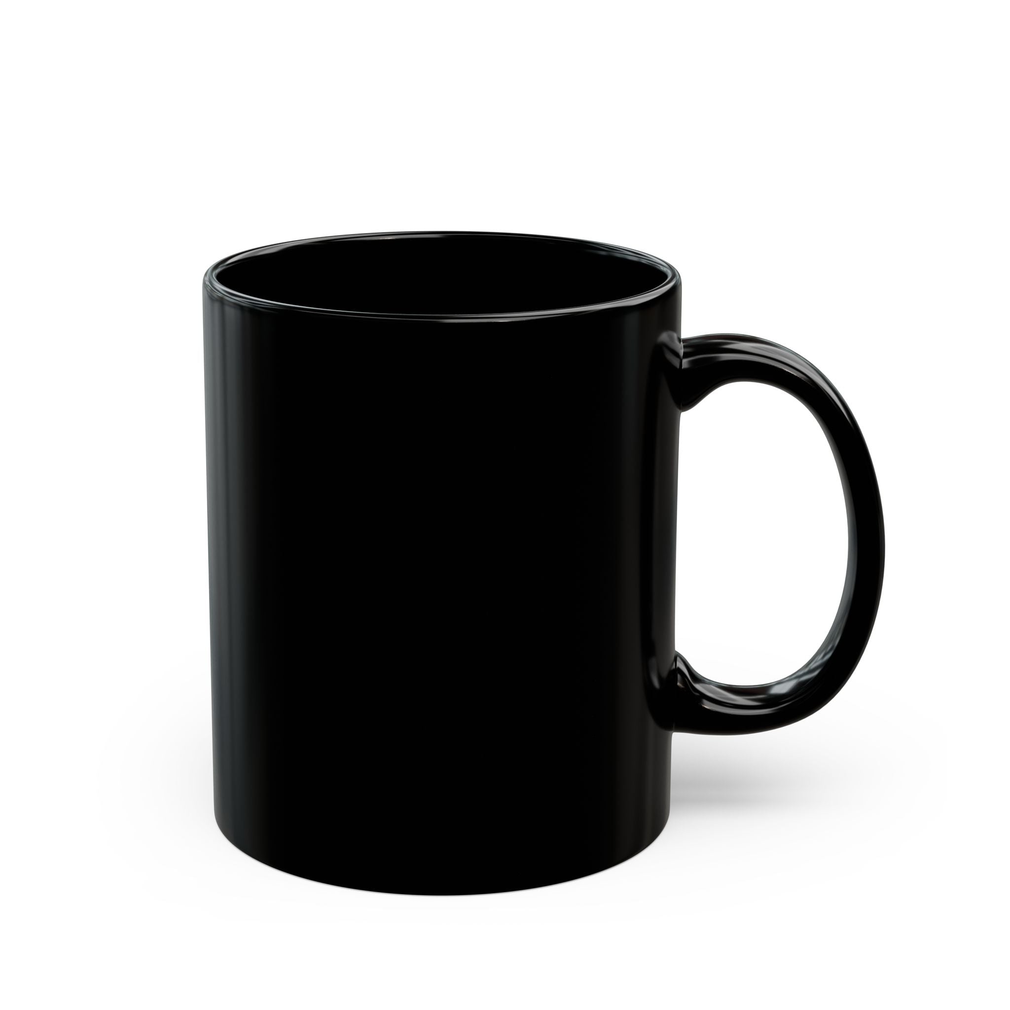 Be Quiet Mug — Black Coffee Cup with Minimalist Bold Text (11oz & 15oz)