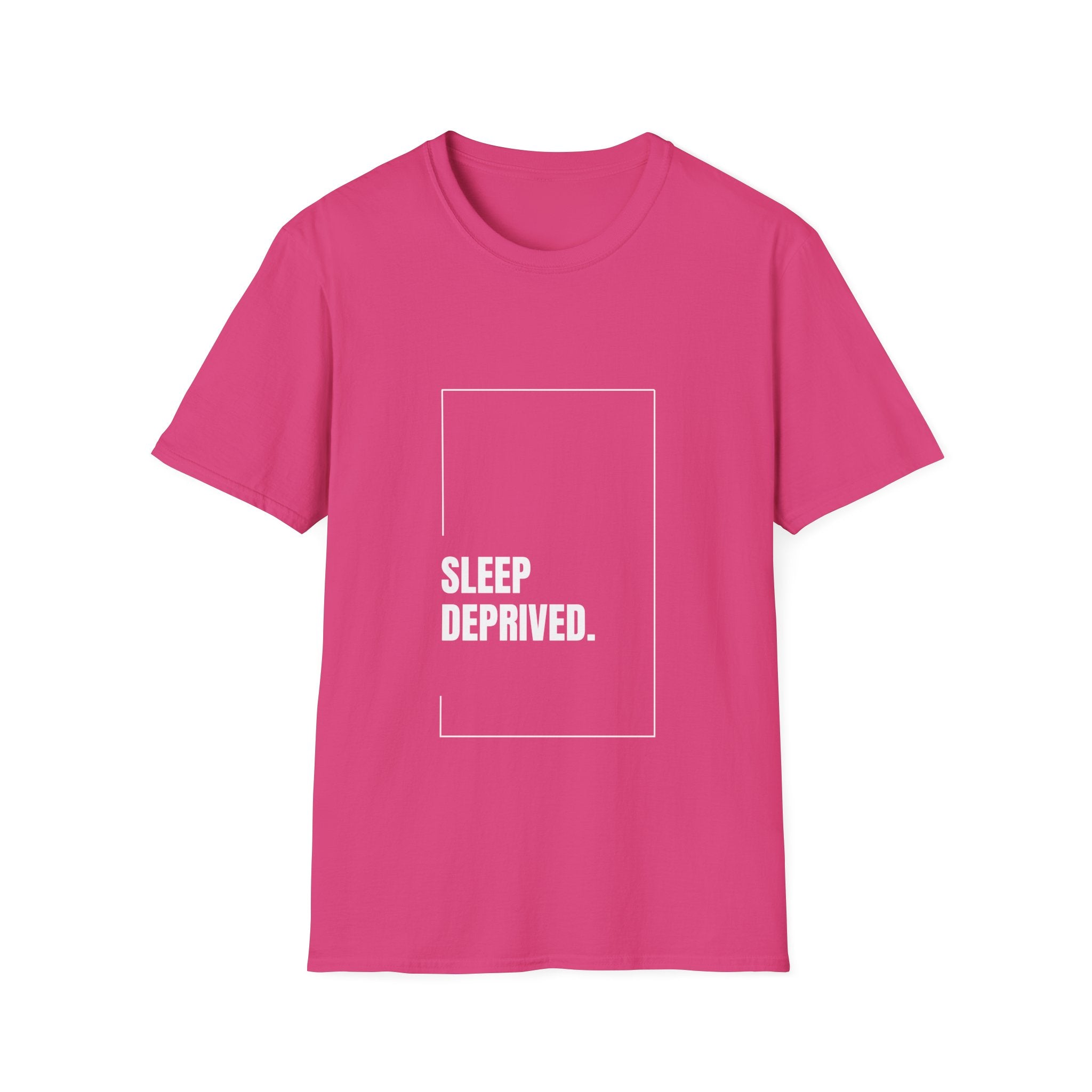 T-Shirt — "Sleep Deprived." Minimalist Graphic Tee for Night Owls