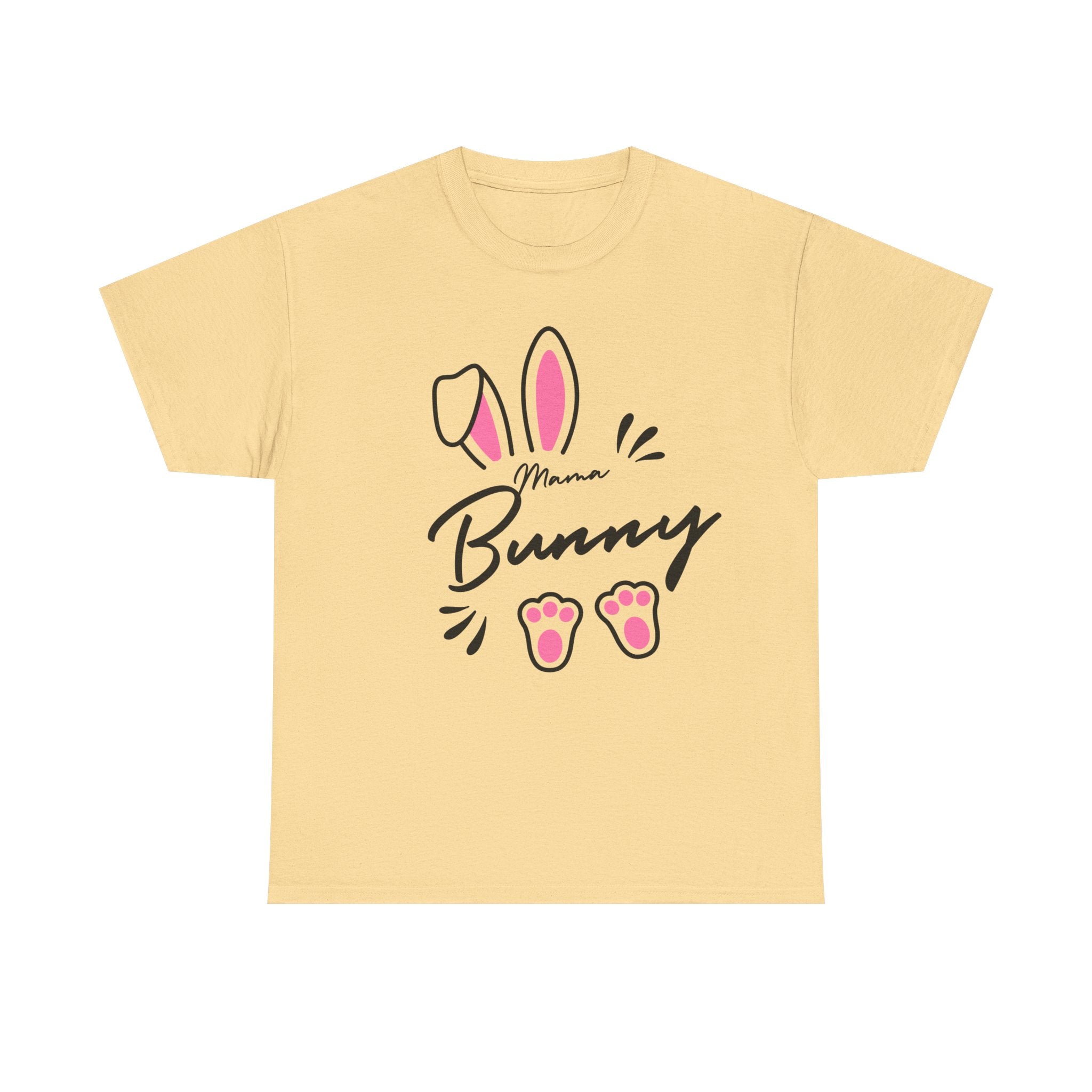 Mama Bunny T-Shirt — Cute Easter Mom Tee with Bunny Ears & Paws