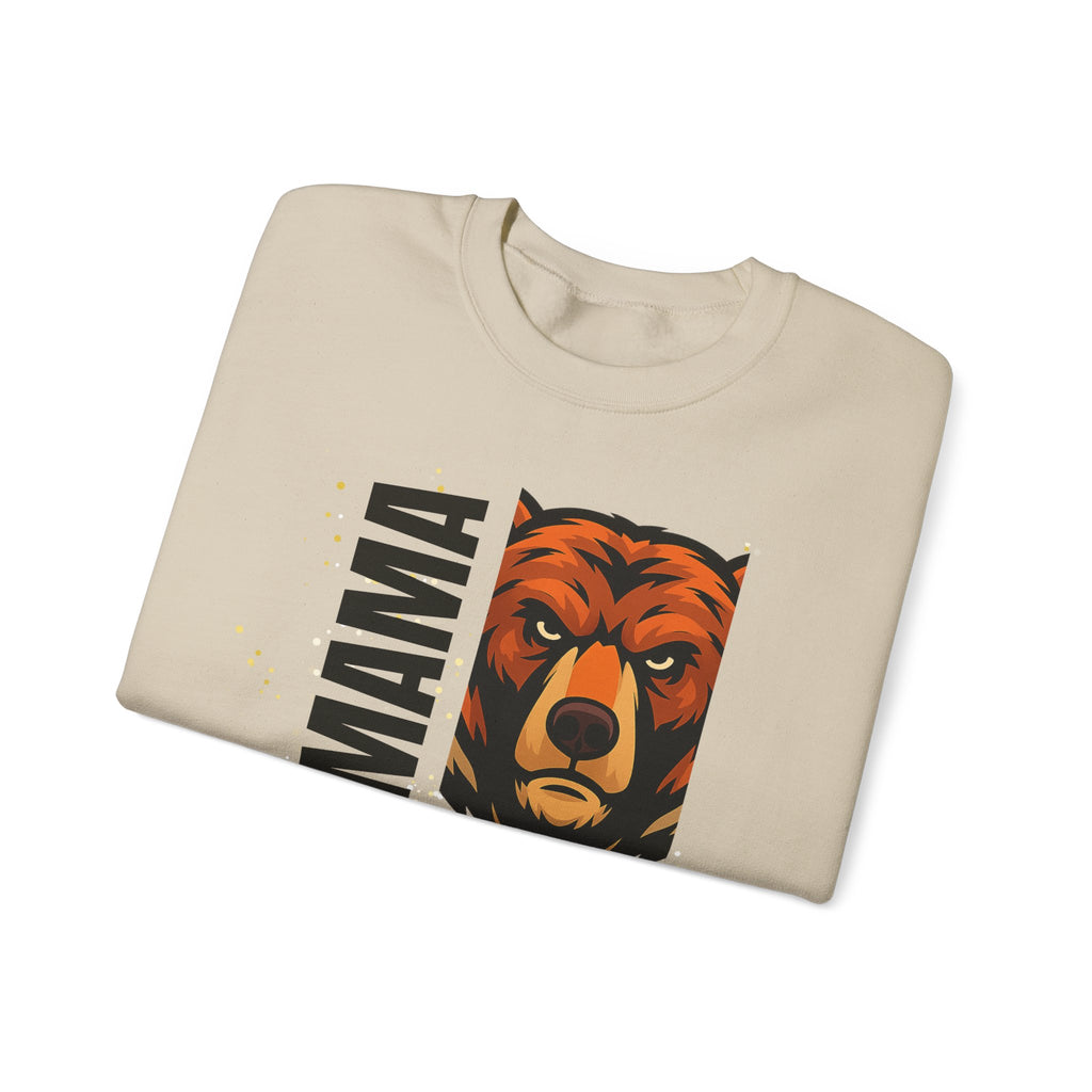 Mama Bear Sweatshirt — Bold Bear Graphic Crewneck for Moms