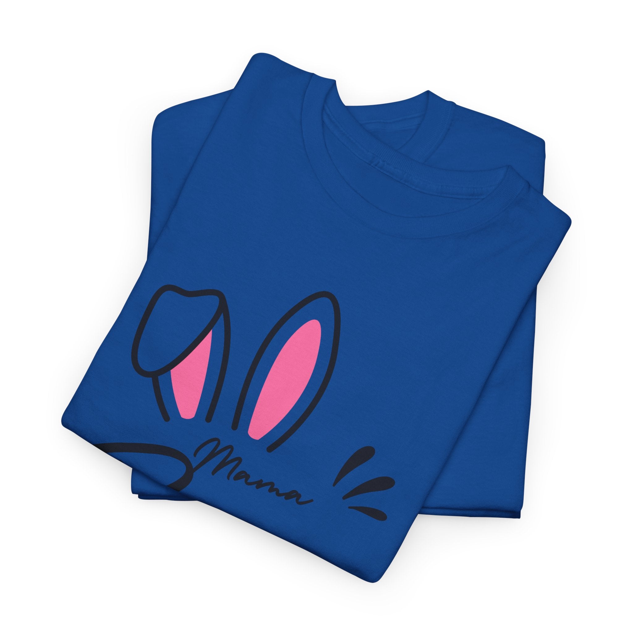 Mama Bunny T-Shirt — Cute Easter Mom Tee with Bunny Ears & Paws