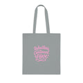 Relentless Continual Love Cotton Tote — Pink Script Inspirational Grocery & Gift Bag