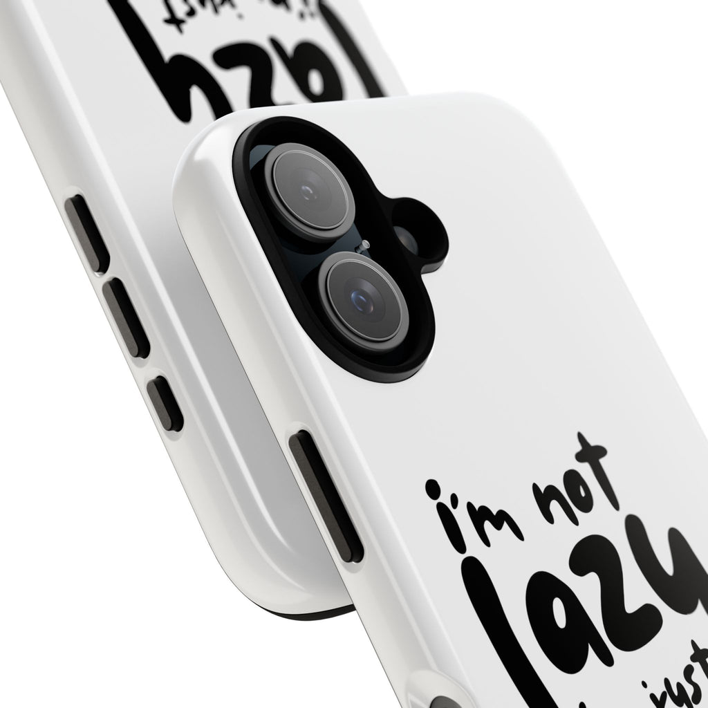 I'm Not Lazy, I'm Just a Mom Phone Case — Cute Protective Phone Cover for Moms (iPhone & Android)