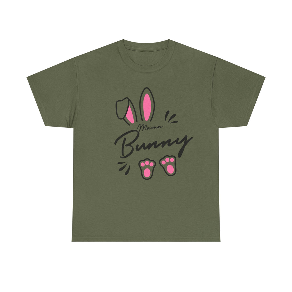 Mama Bunny T-Shirt — Cute Easter Mom Tee with Bunny Ears & Paws