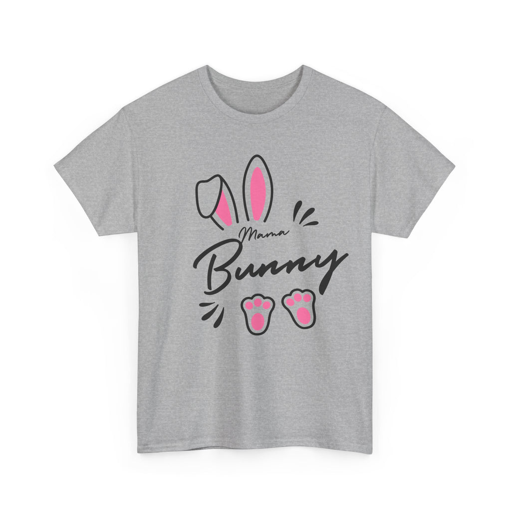 Mama Bunny T-Shirt — Cute Easter Mom Tee with Bunny Ears & Paws