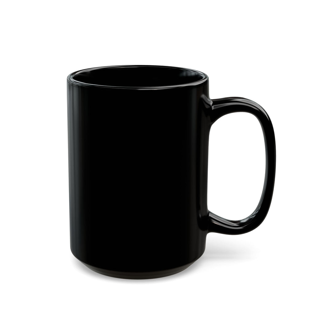 Be Quiet Mug — Black Coffee Cup with Minimalist Bold Text (11oz & 15oz)