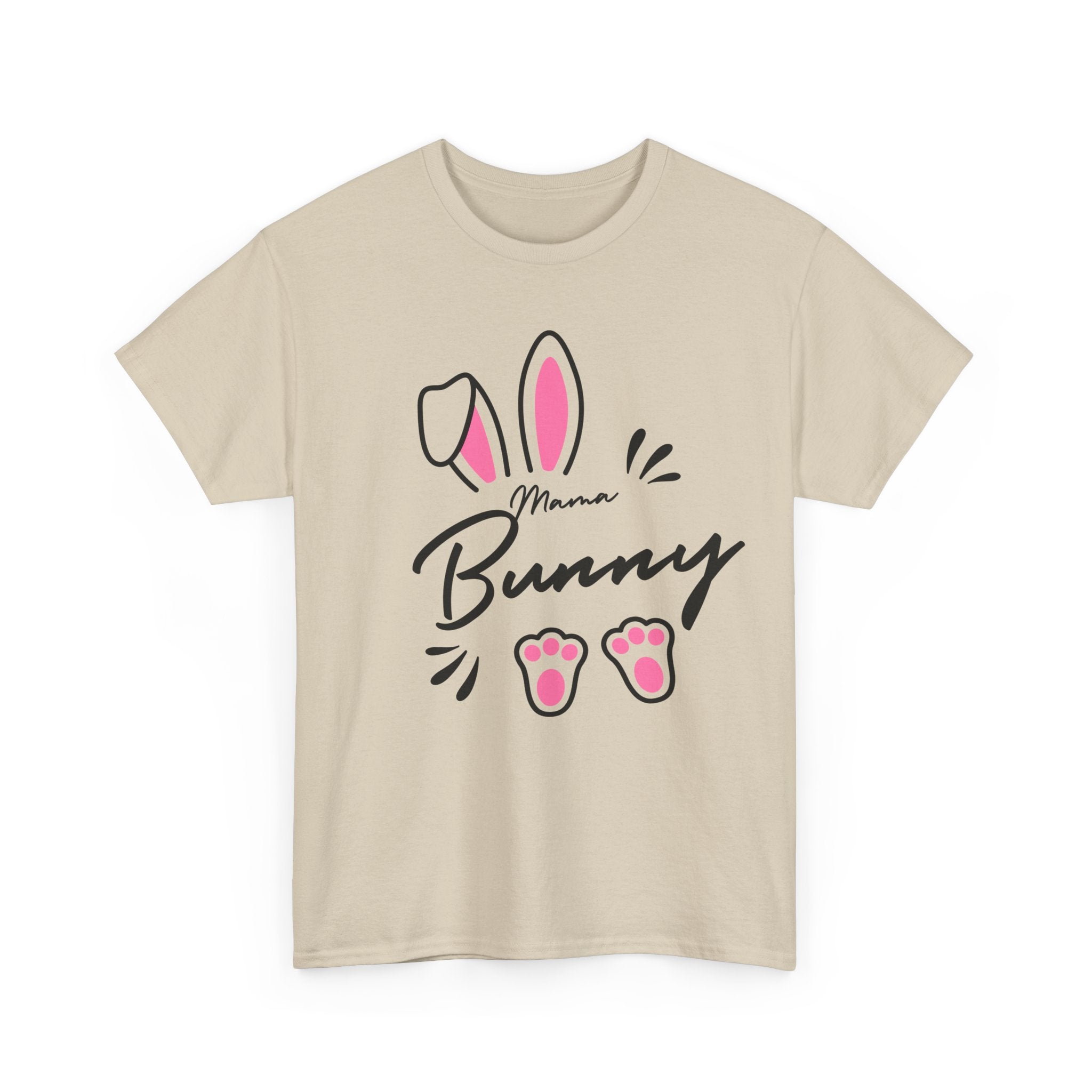 Mama Bunny T-Shirt — Cute Easter Mom Tee with Bunny Ears & Paws