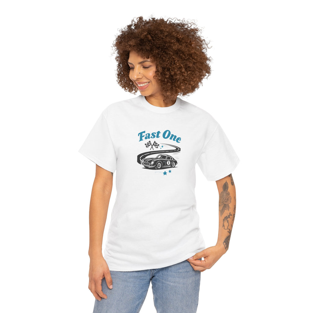 Classic Car 'Fast One' Tee - Vintage Racing Graphic Shirt