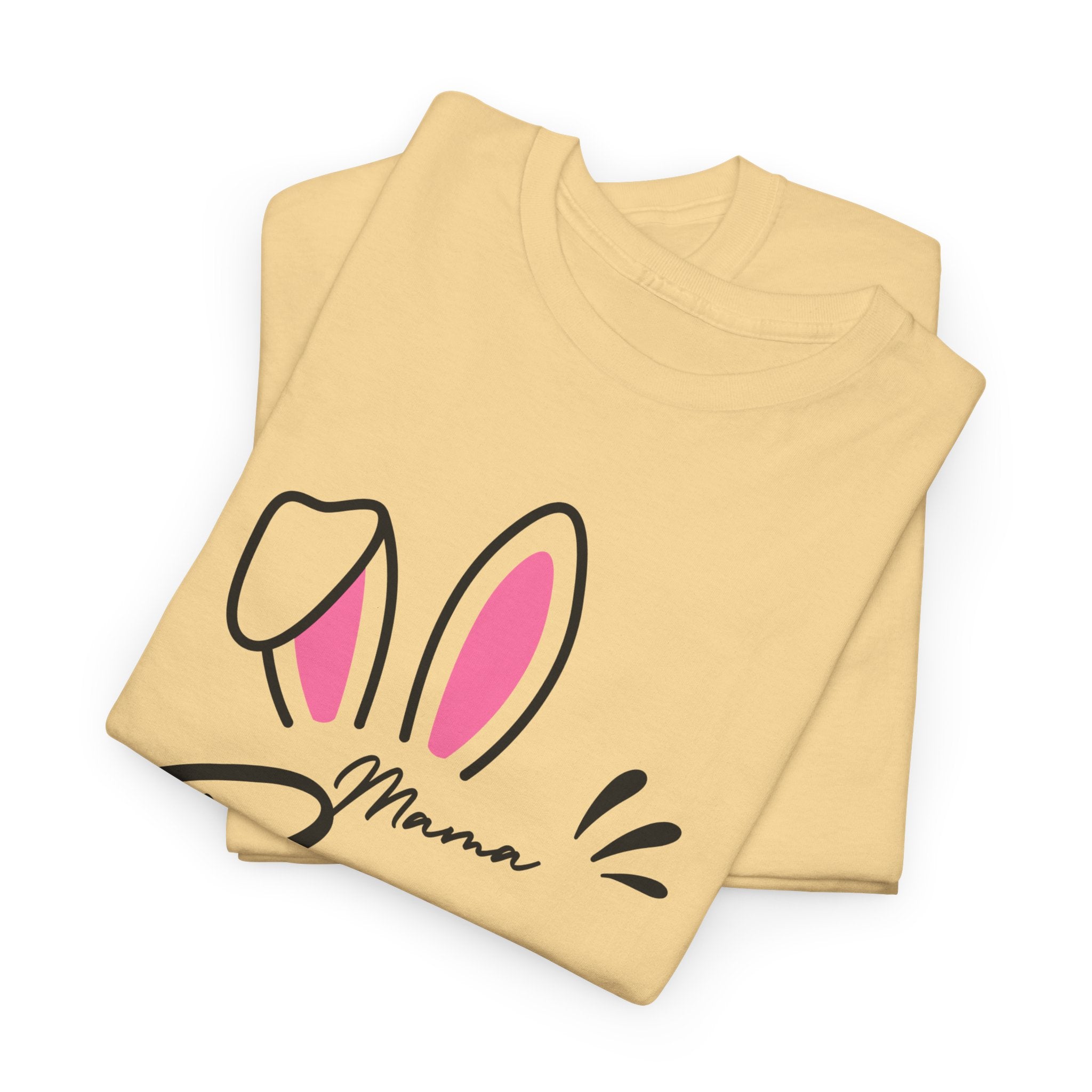 Mama Bunny T-Shirt — Cute Easter Mom Tee with Bunny Ears & Paws