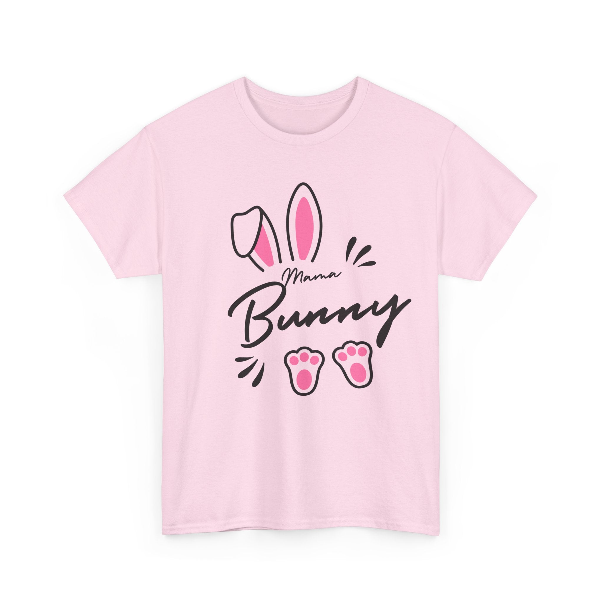 Mama Bunny T-Shirt — Cute Easter Mom Tee with Bunny Ears & Paws