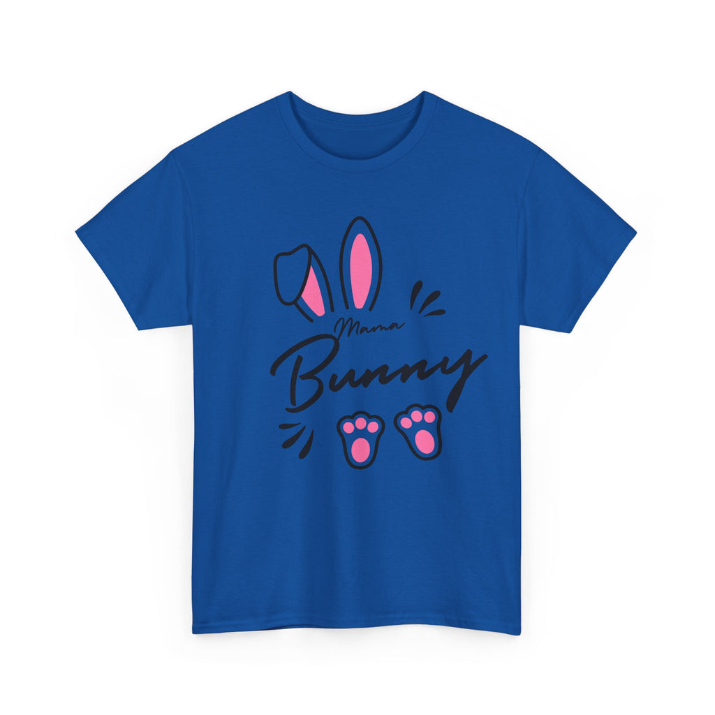 Mama Bunny T-Shirt — Cute Easter Mom Tee with Bunny Ears & Paws