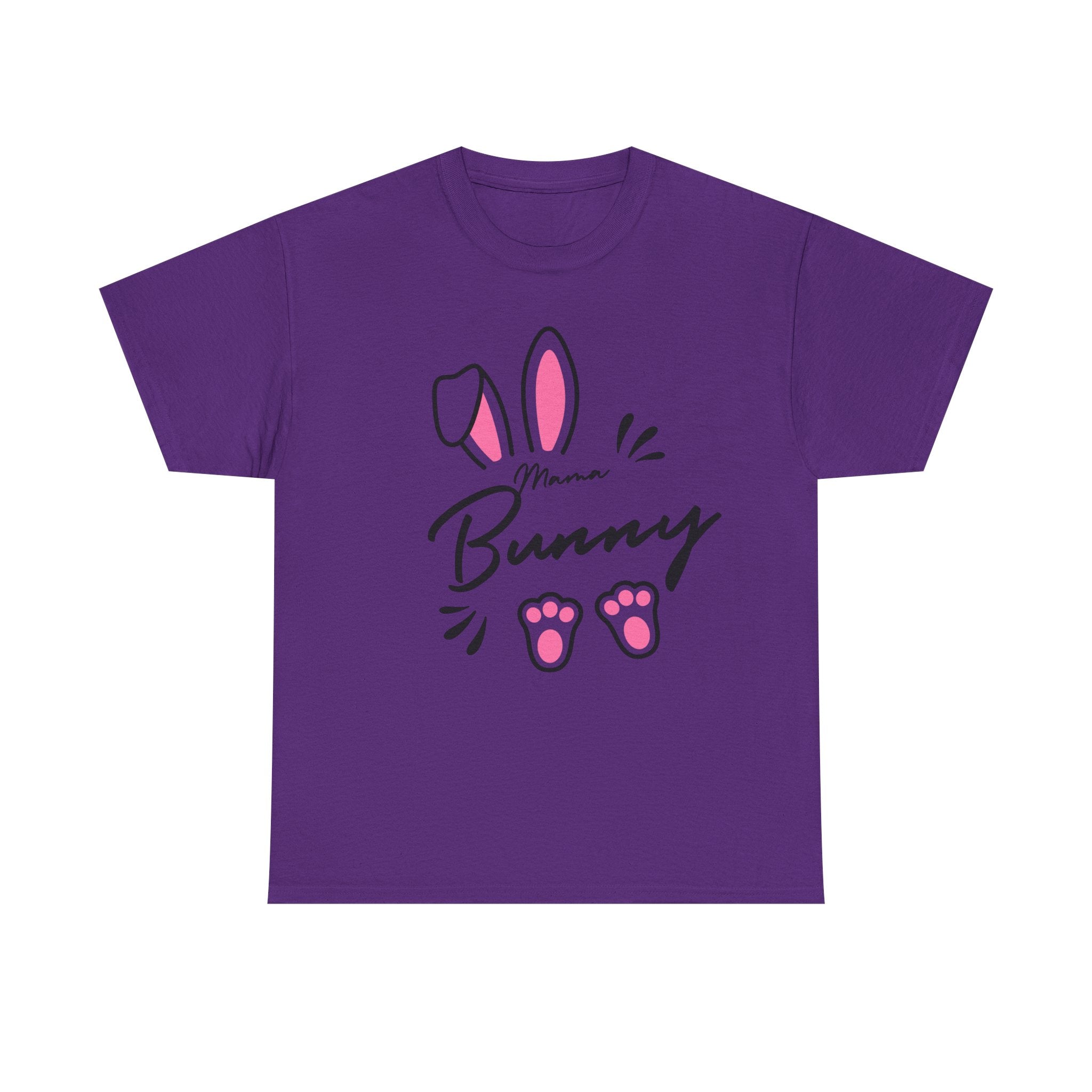 Mama Bunny T-Shirt — Cute Easter Mom Tee with Bunny Ears & Paws