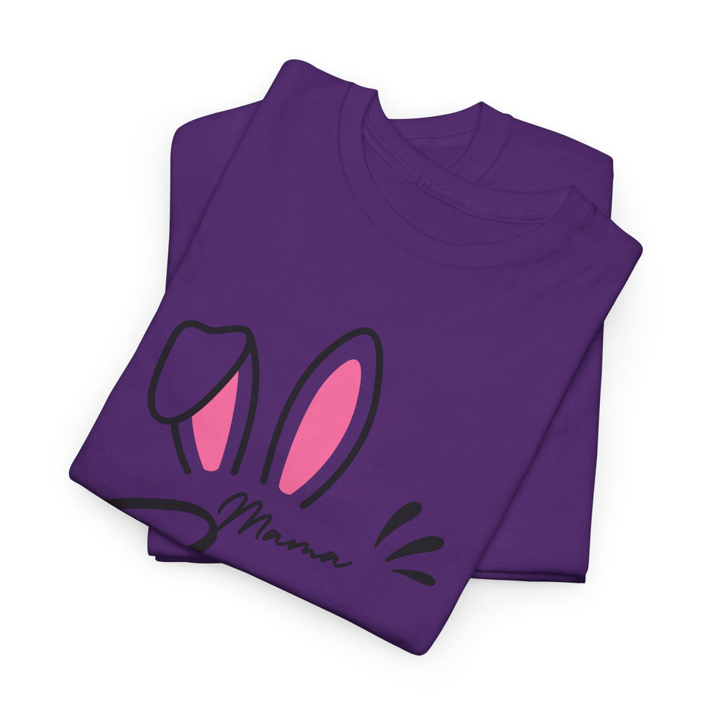 Mama Bunny T-Shirt — Cute Easter Mom Tee with Bunny Ears & Paws