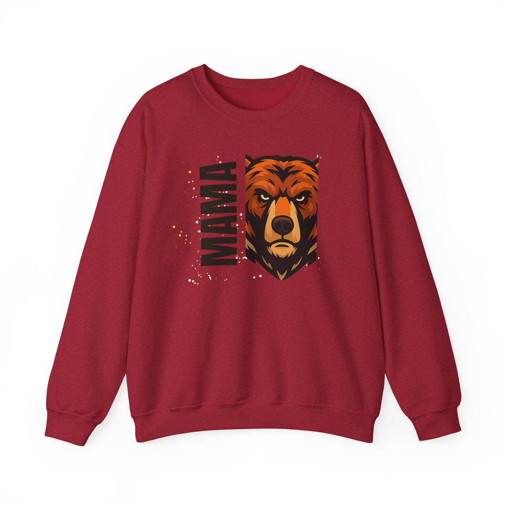 Mama Bear Sweatshirt — Bold Bear Graphic Crewneck for Moms