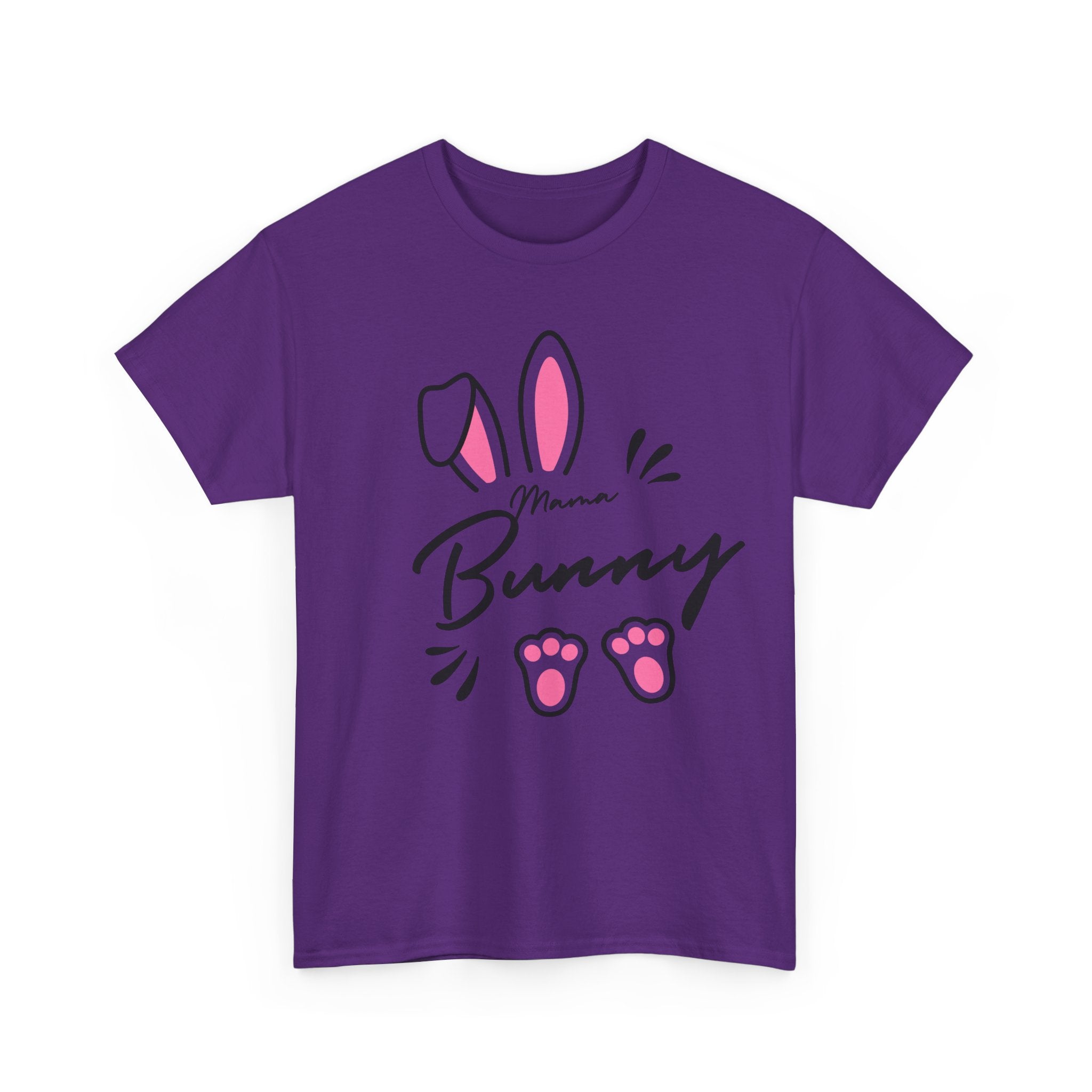 Mama Bunny T-Shirt — Cute Easter Mom Tee with Bunny Ears & Paws
