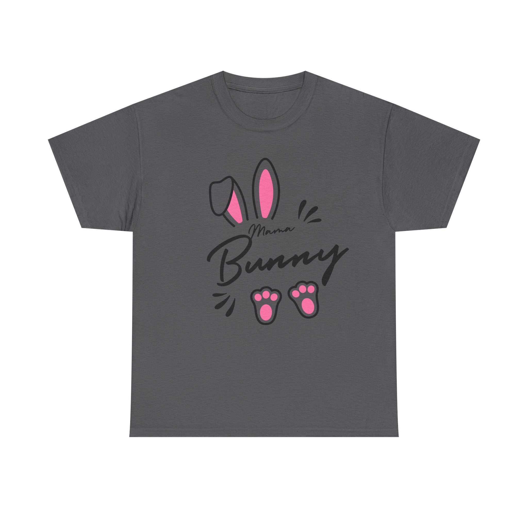 Mama Bunny T-Shirt — Cute Easter Mom Tee with Bunny Ears & Paws