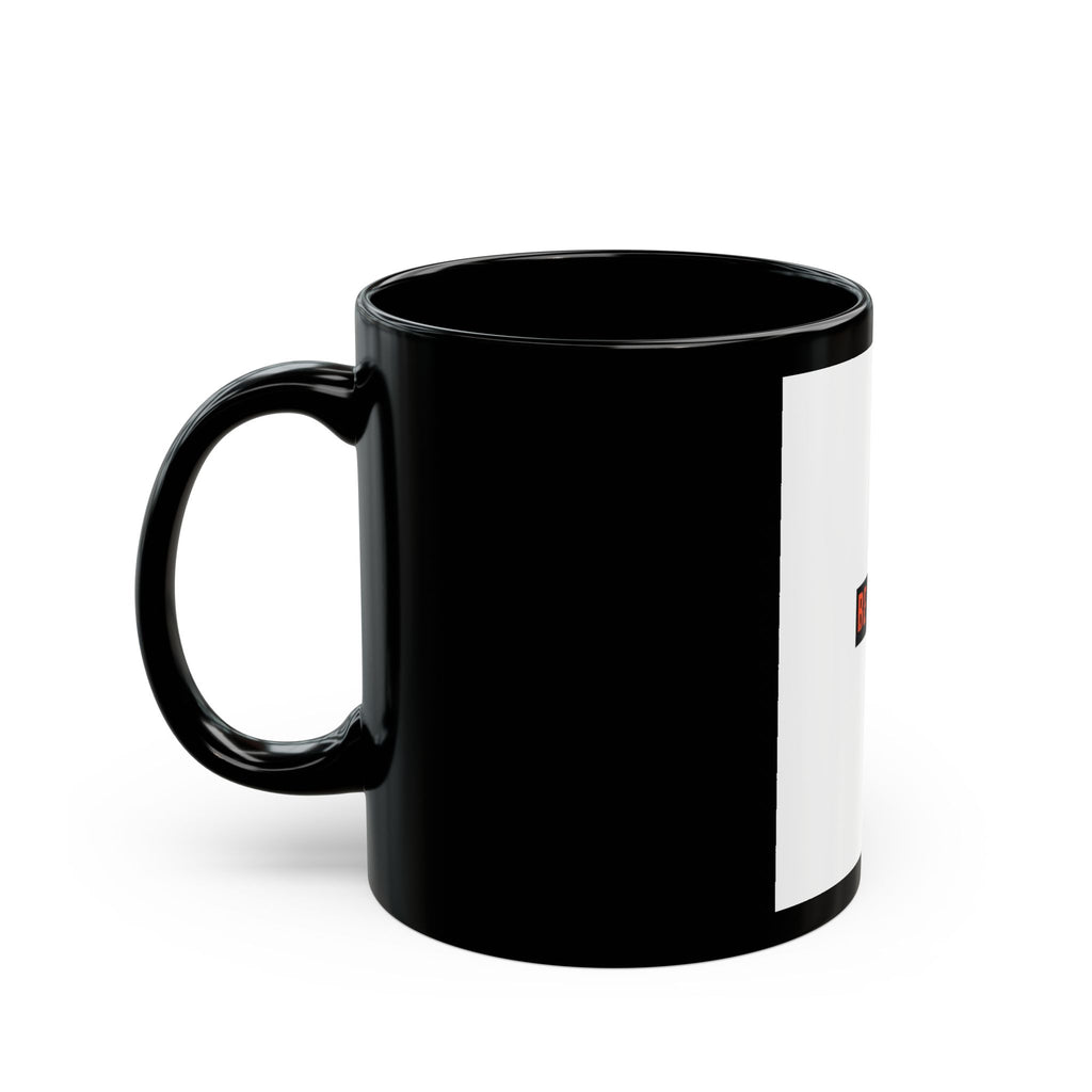 Be Quiet Mug — Black Coffee Cup with Minimalist Bold Text (11oz & 15oz)