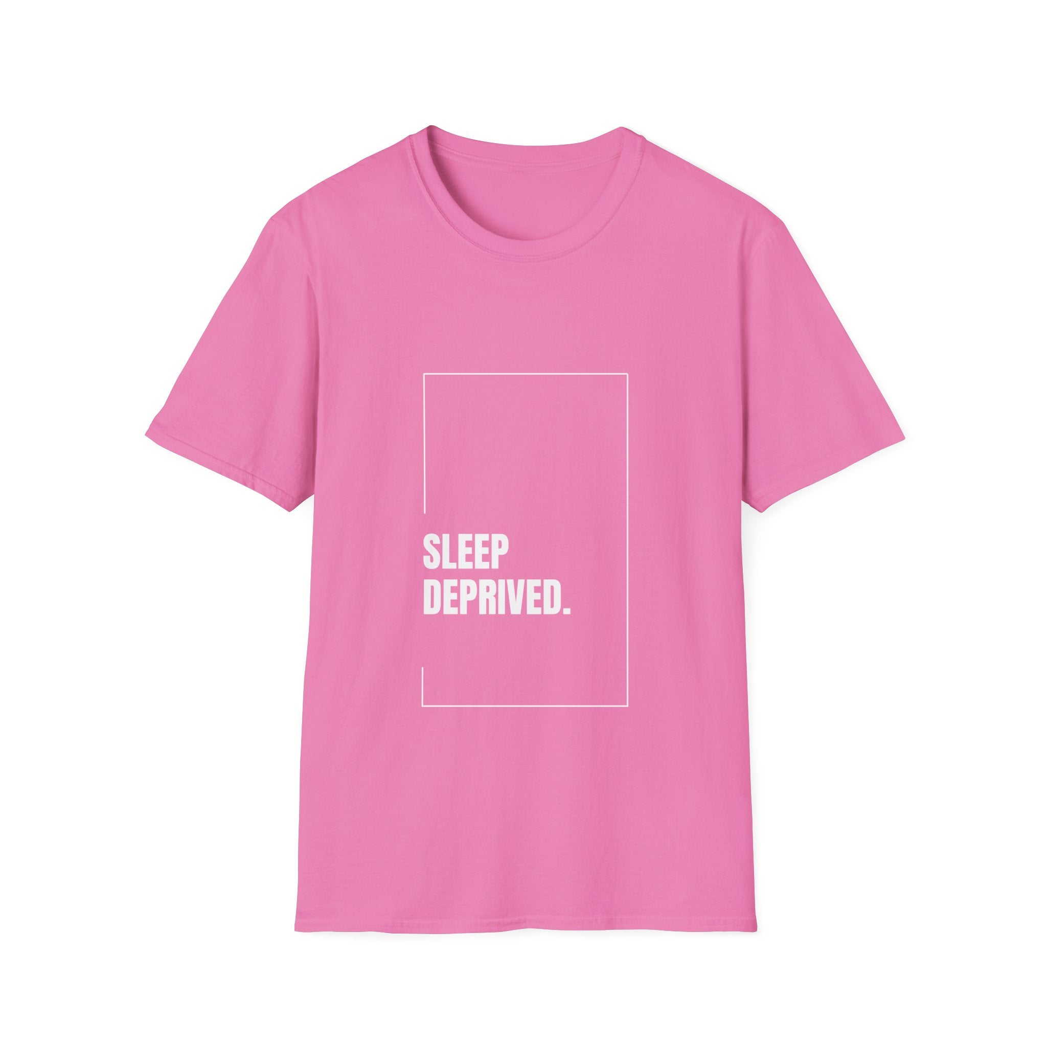 T-Shirt — "Sleep Deprived." Minimalist Graphic Tee for Night Owls