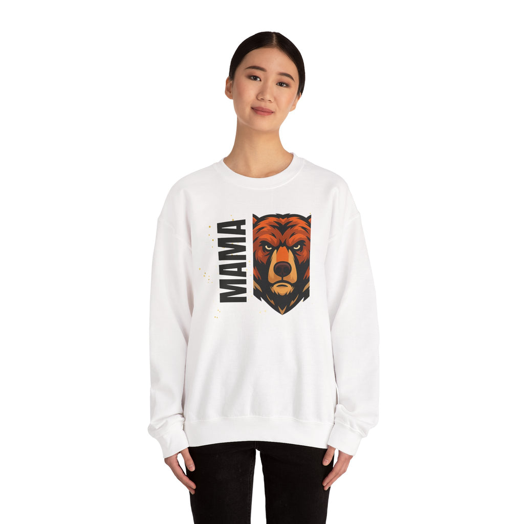Mama Bear Sweatshirt — Bold Bear Graphic Crewneck for Moms