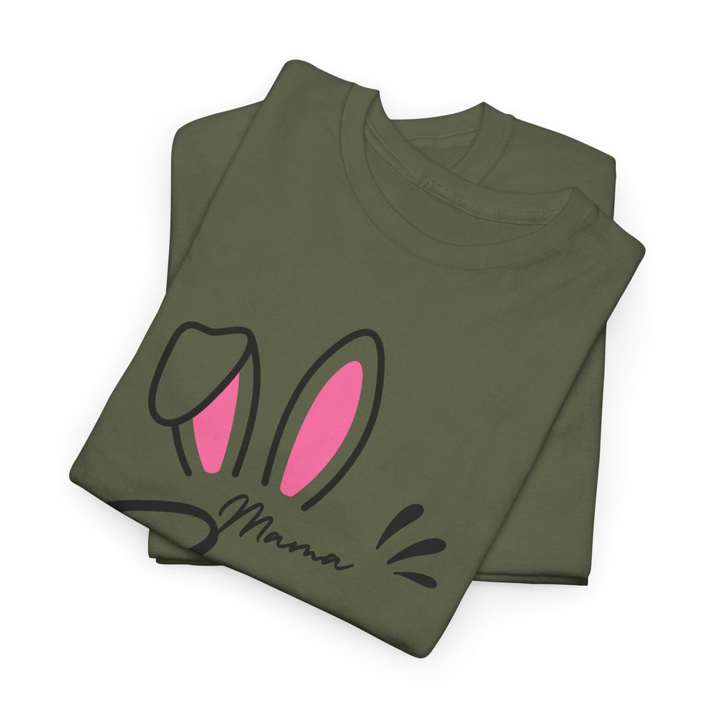Mama Bunny T-Shirt — Cute Easter Mom Tee with Bunny Ears & Paws
