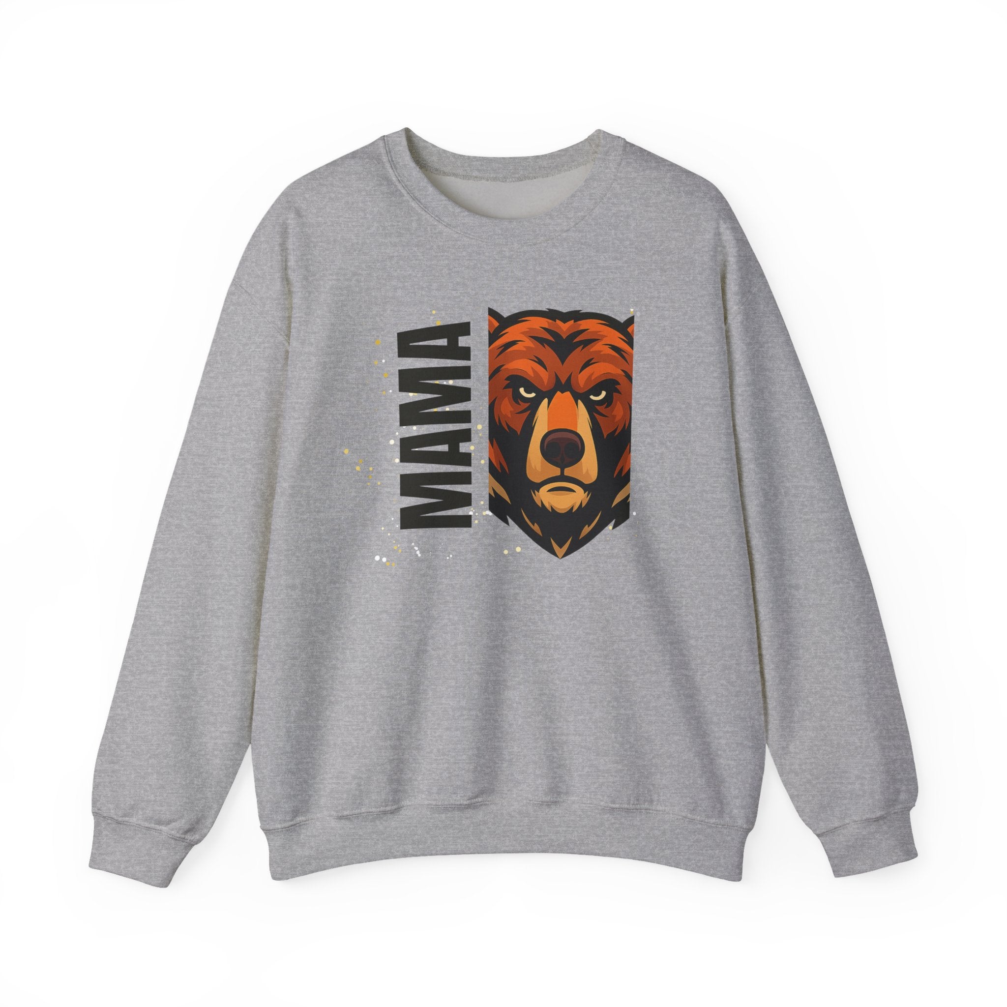 Mama Bear Sweatshirt — Bold Bear Graphic Crewneck for Moms