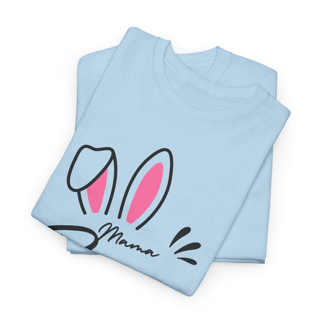 Mama Bunny T-Shirt — Cute Easter Mom Tee with Bunny Ears & Paws